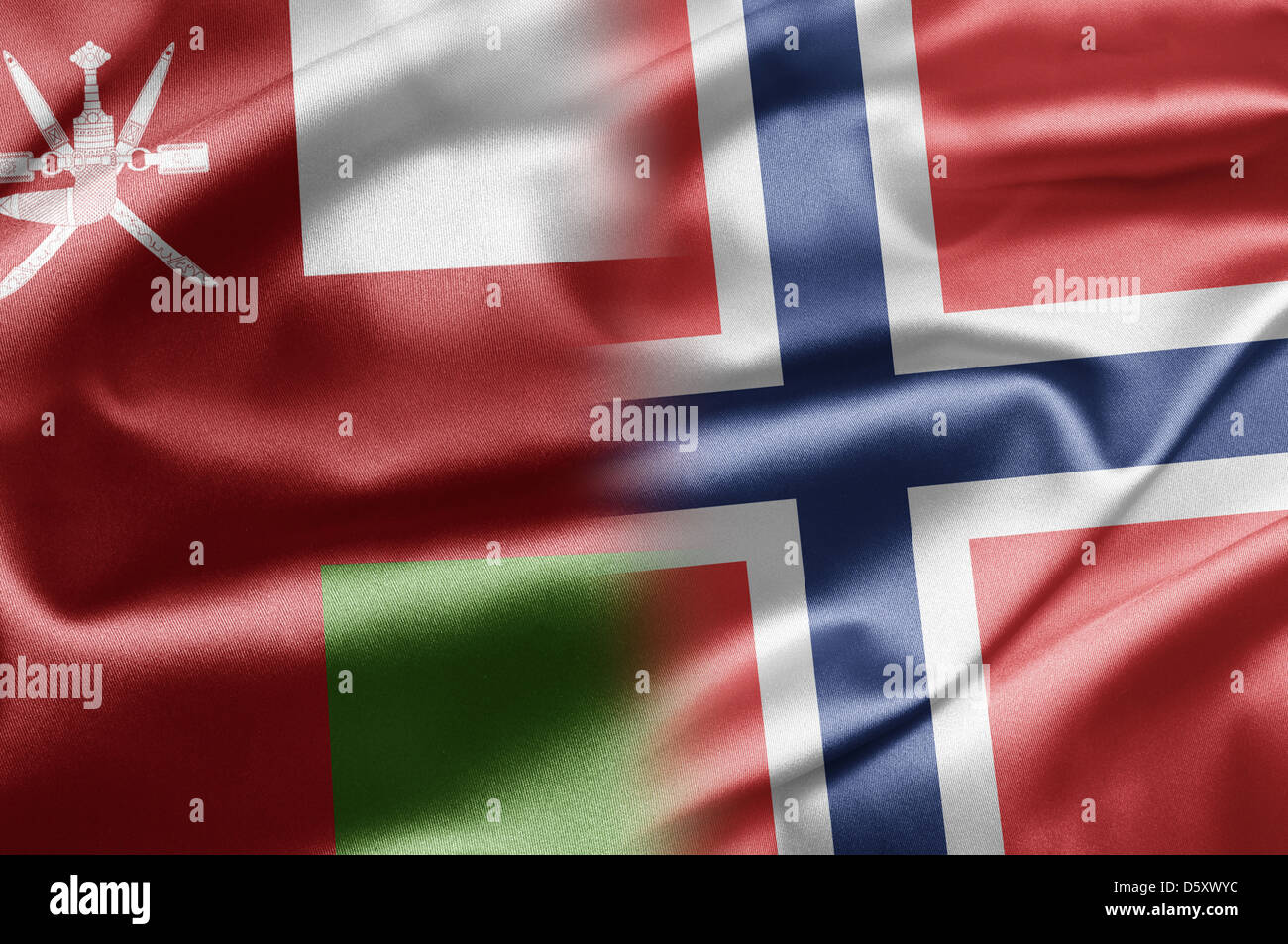 Oman und Norwegen Stockfoto