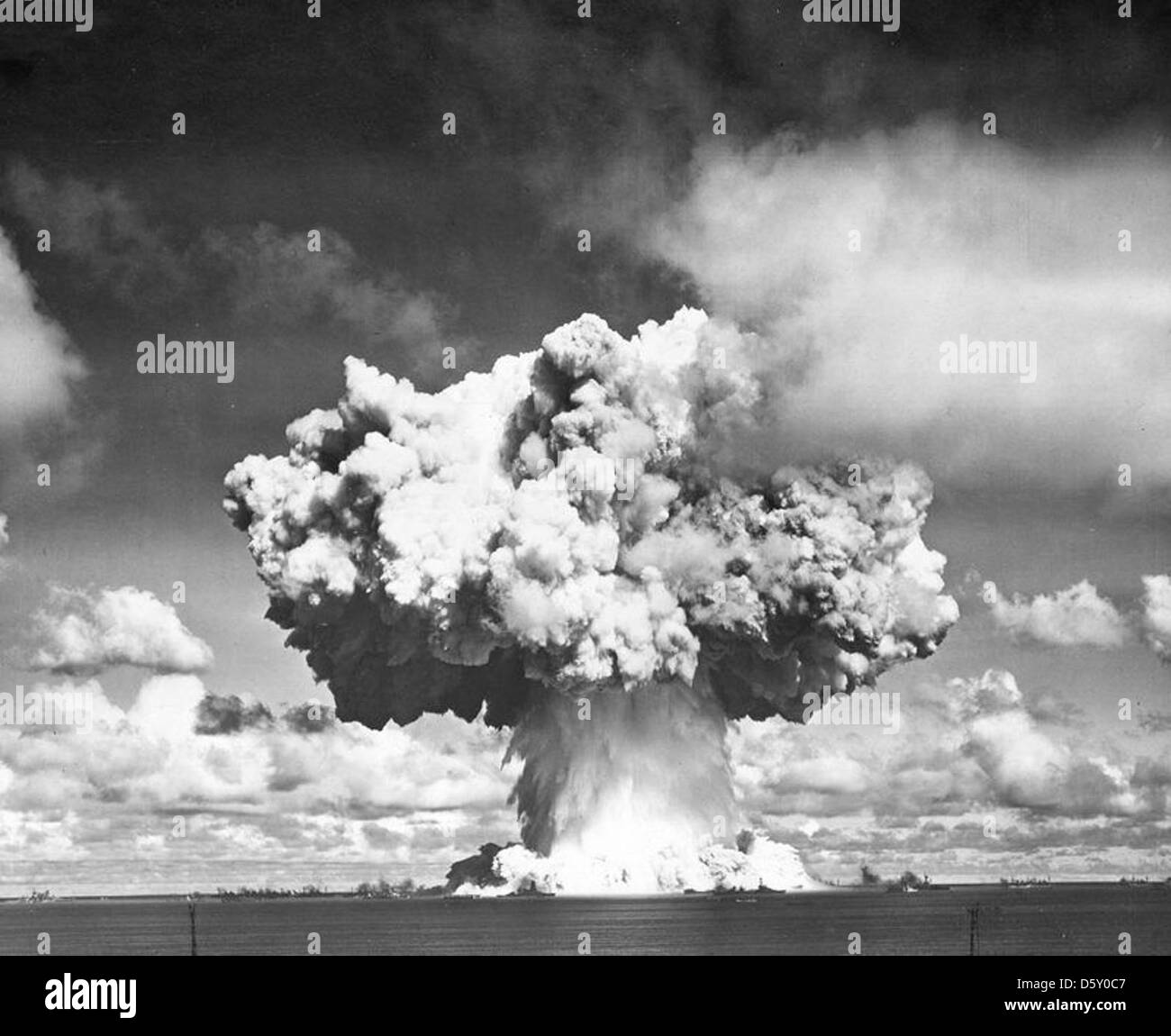 "Operation Crossroads" erschossen "Baker". Stockfoto