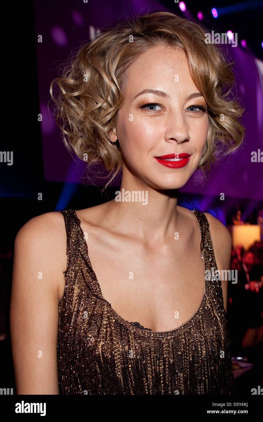 Alessandra Pocher aka Sandy Meyer Woelden am German Hairdressing Awards am Kraftzentrale. Duisburg, Deutschland - 20.03.2011 Stockfoto