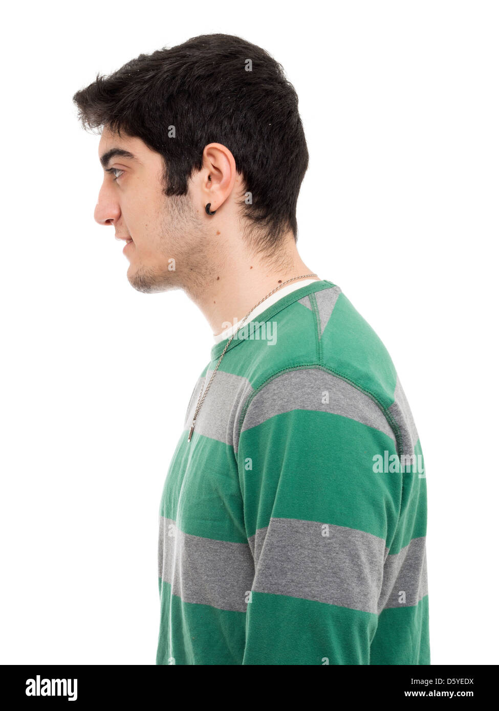 Profilbildnis des Jünglings Stockfoto