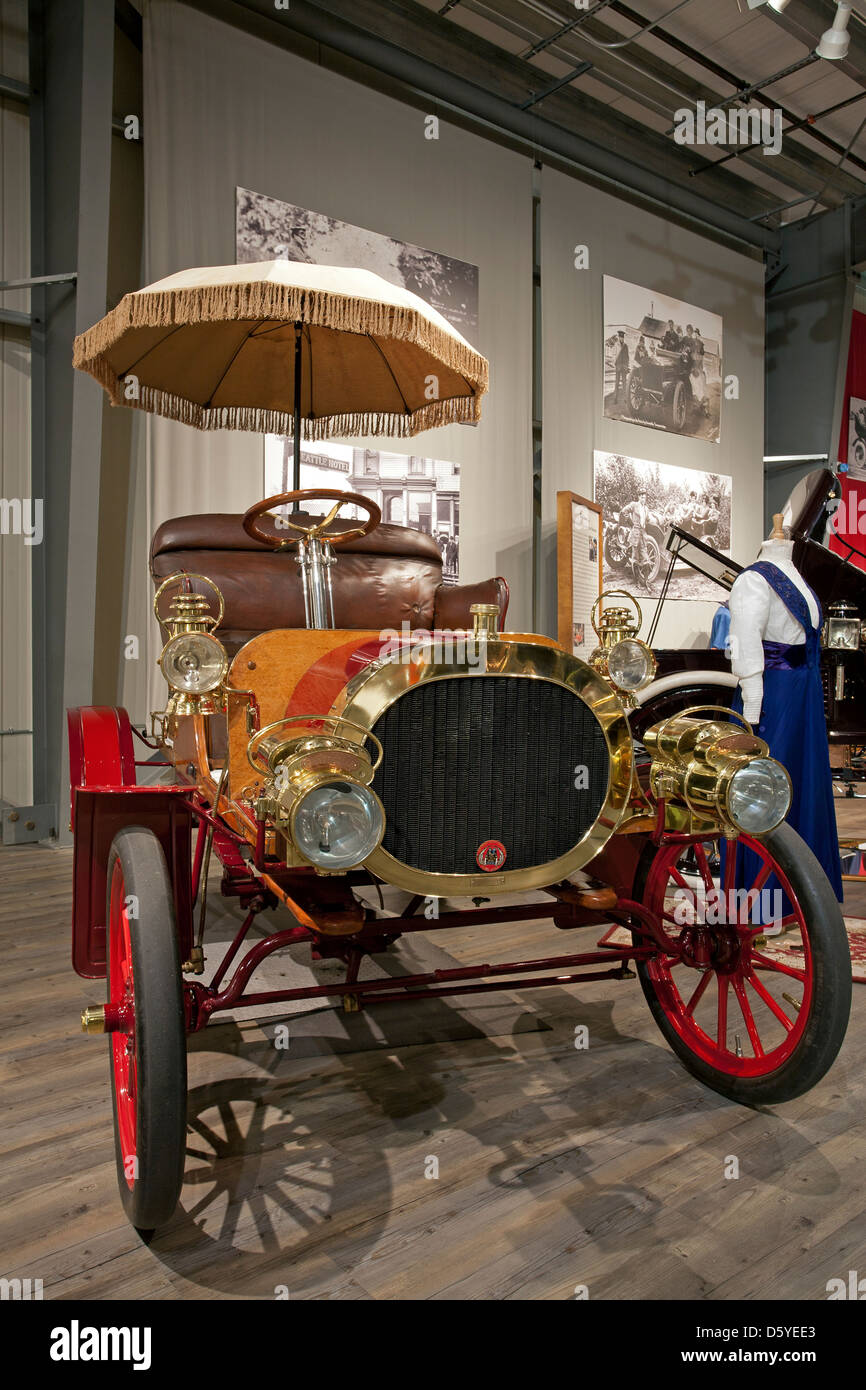 1904 Buckmobile. Modell Runabout. Fountainhead Antique Auto Museum. Fairbanks. Alaska. USA Stockfoto
