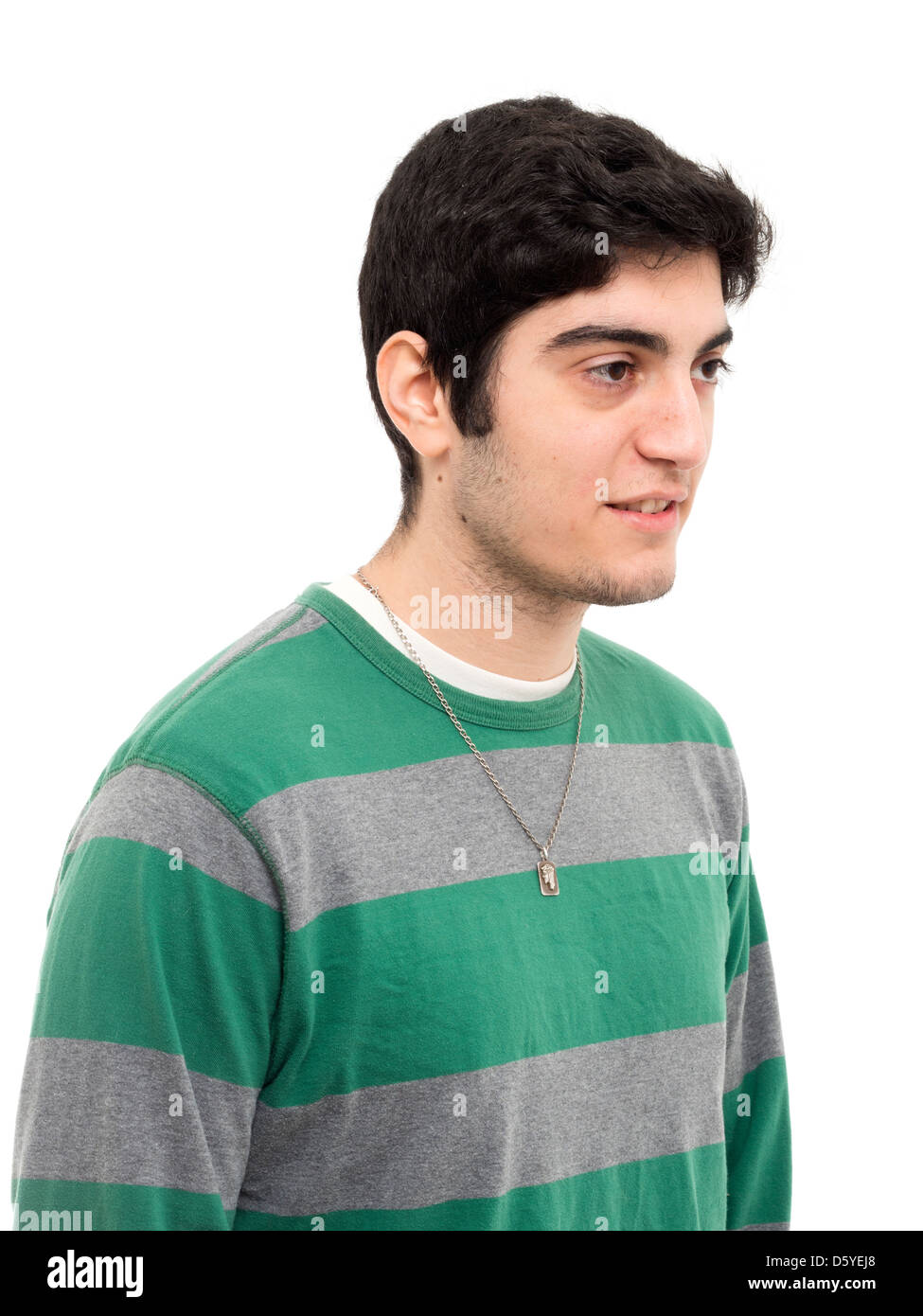 Profilbildnis des Jünglings Stockfoto