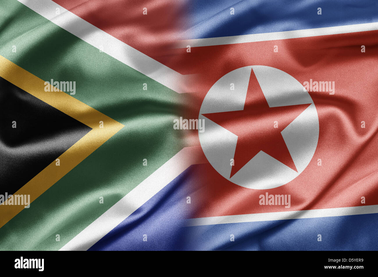 Südafrika und Nordkorea Stockfoto