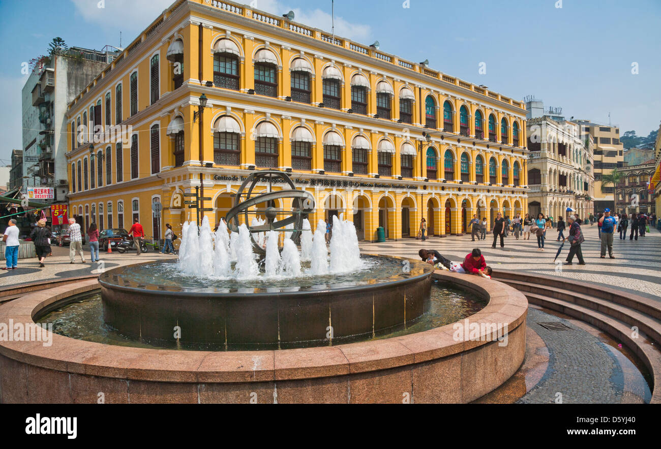 China, Macau, Largo do Senado, Senatsplatz in das historische Zentrum von Macao Stockfoto
