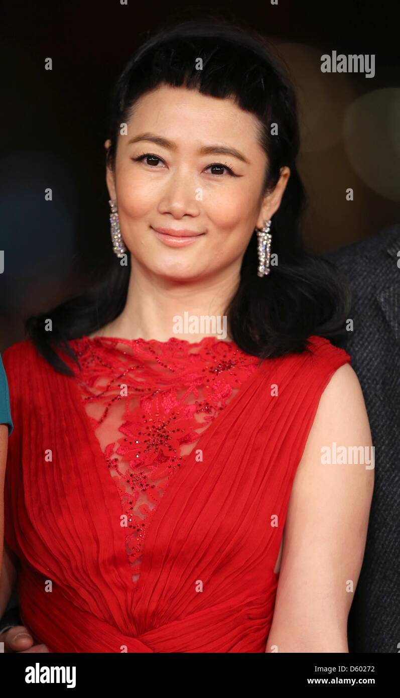 Chinesische Schauspielerin Zhao Tao kommt bei der Eröffnung der 7. internationalen Filmfestival in Rom im Auditorium Parco della Musica in Rom, Italien, am 9. November 2012. Foto: Hubert Boesl Stockfoto