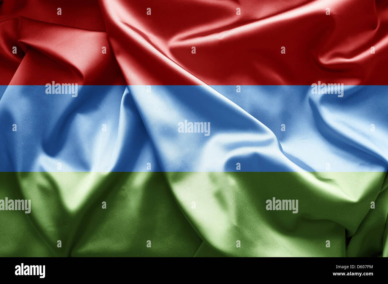 Flagge von Karelien (Russland) Stockfoto