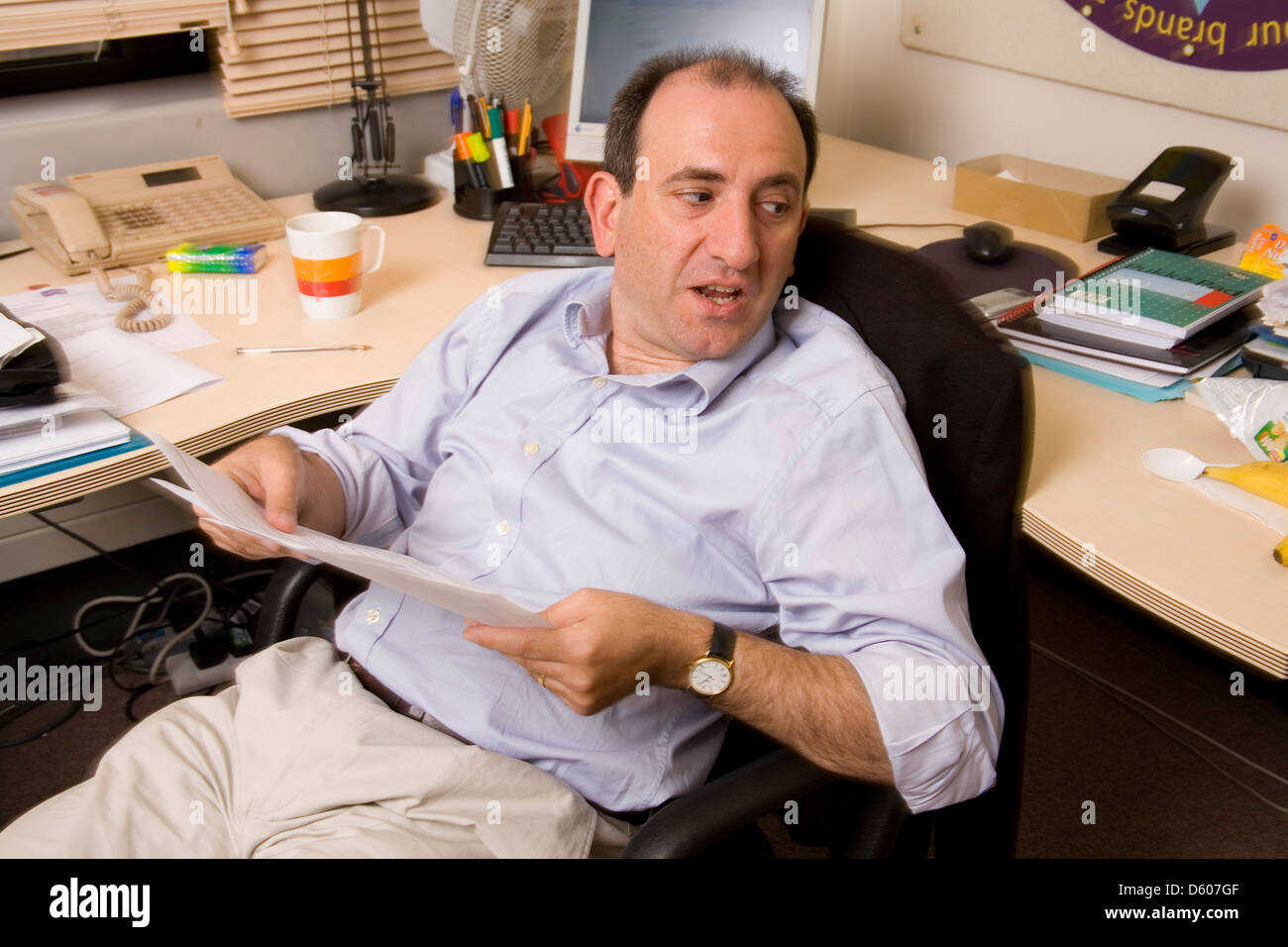 Armando Iannucci Autor und Regisseur und Radio-Produzent. Stockfoto