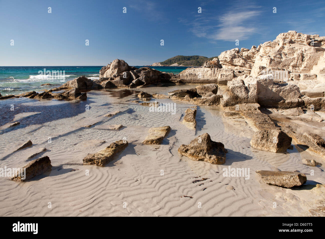 Natürlichen Park von Ses Salines in Sant Francesc de S'Estany, Ibiza, Illes Balears, Spanien Stockfoto