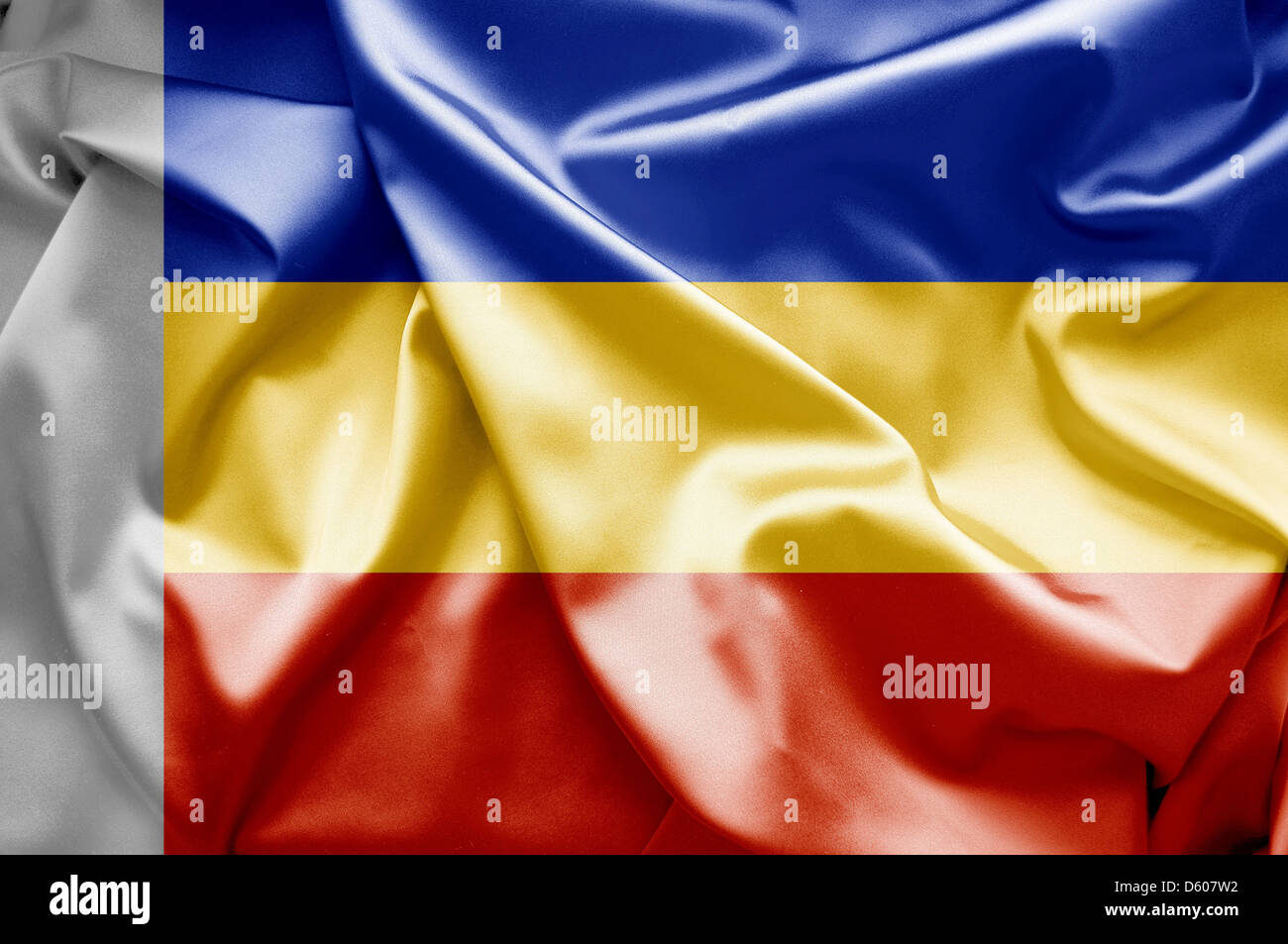 Flagge von Rostov (Russland) Stockfoto