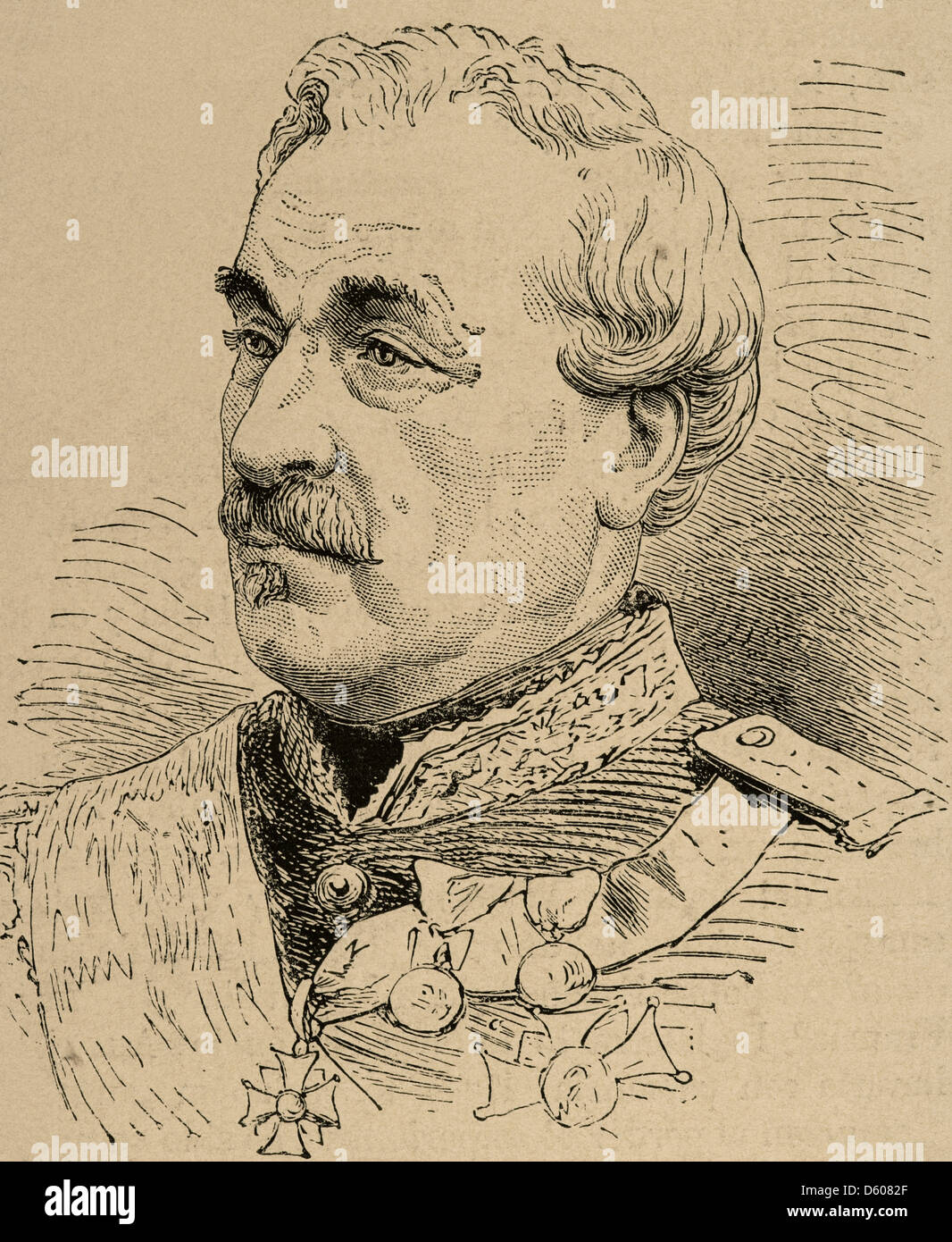 Charles Cousin-Montauban (1796-1878). Französischer General und Staatsmann. Gravur in der spanischen und amerikanischen Abbildung, 1870. Stockfoto Charles Cousin-Montauban (1796-1878). Französischer General und Staatsmann. Gravur in der spanischen und amerikanischen Abbildung, 1870. Stockfoto