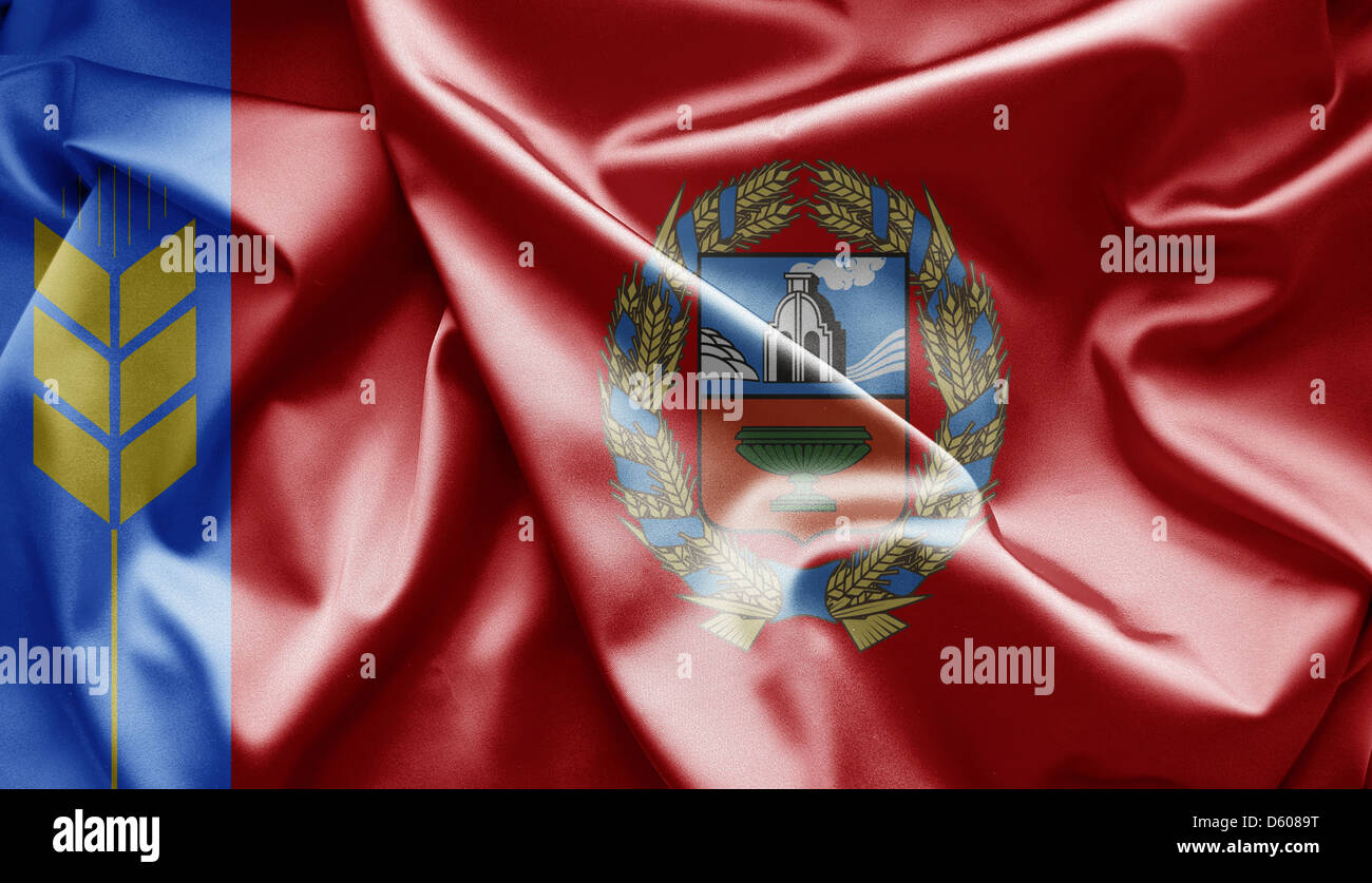 Flagge der Region Altai (Russland) Stockfoto