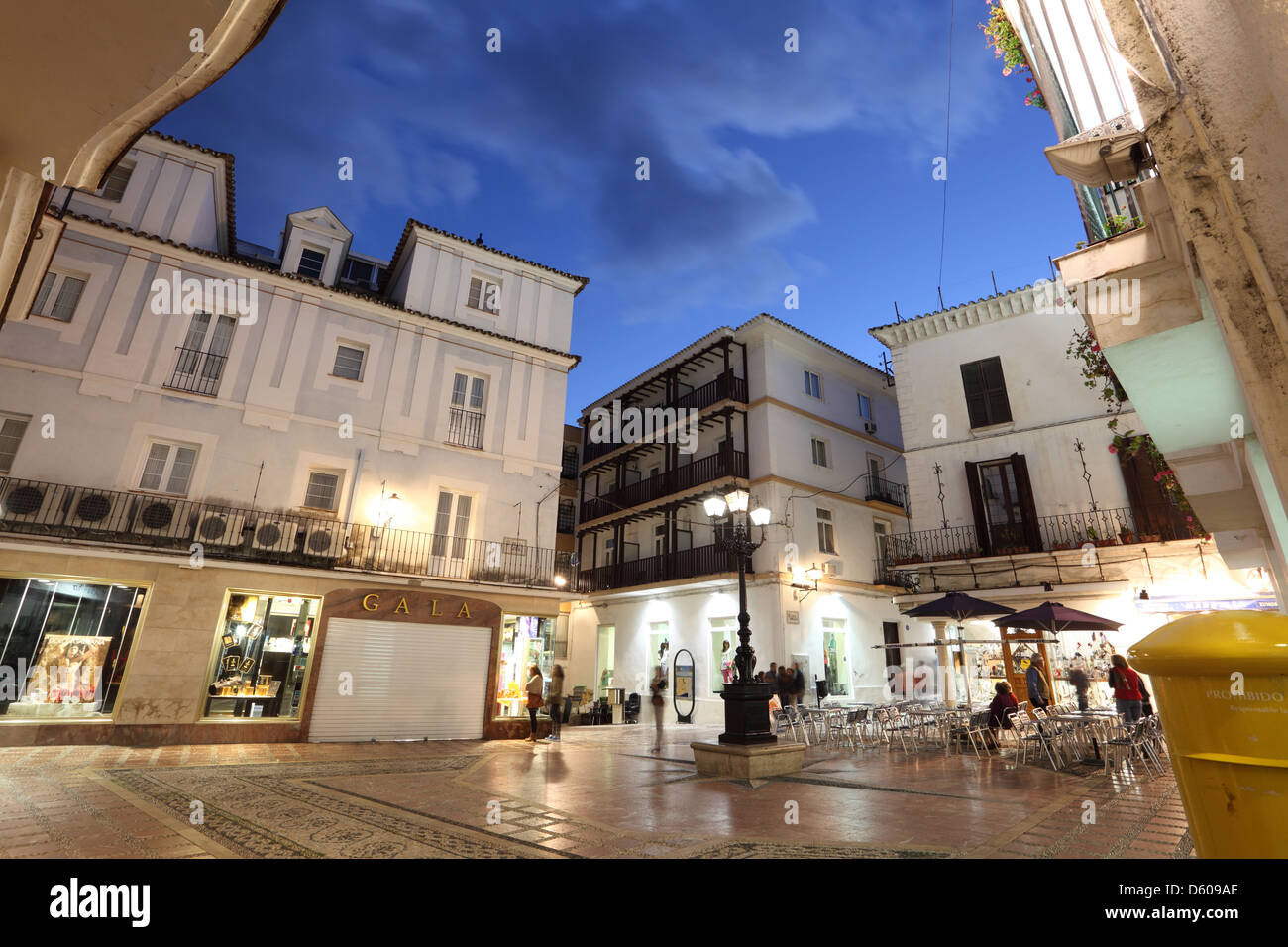 Platz in der Stadt Marbella, Andalusien Spanien Stockfoto