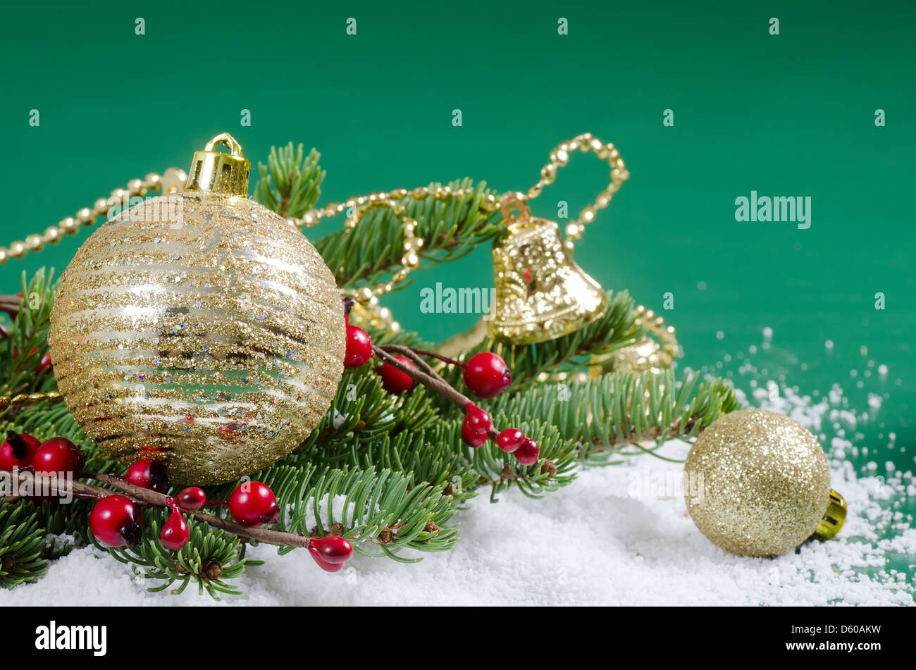 Weihnachten und Neujahr Grenze Stockfoto