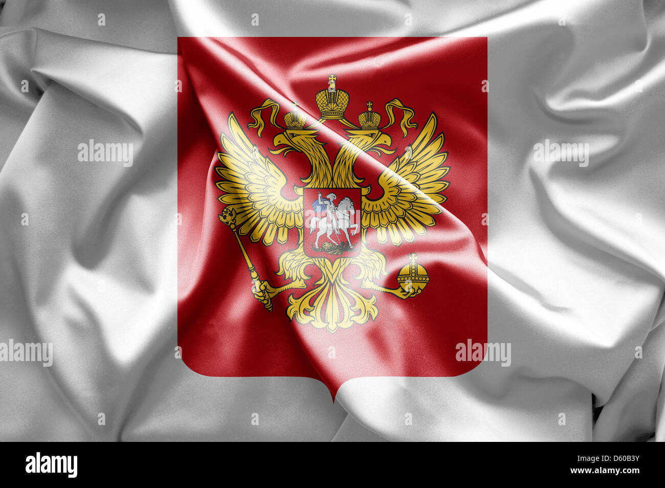 Russland-Wappen Stockfoto