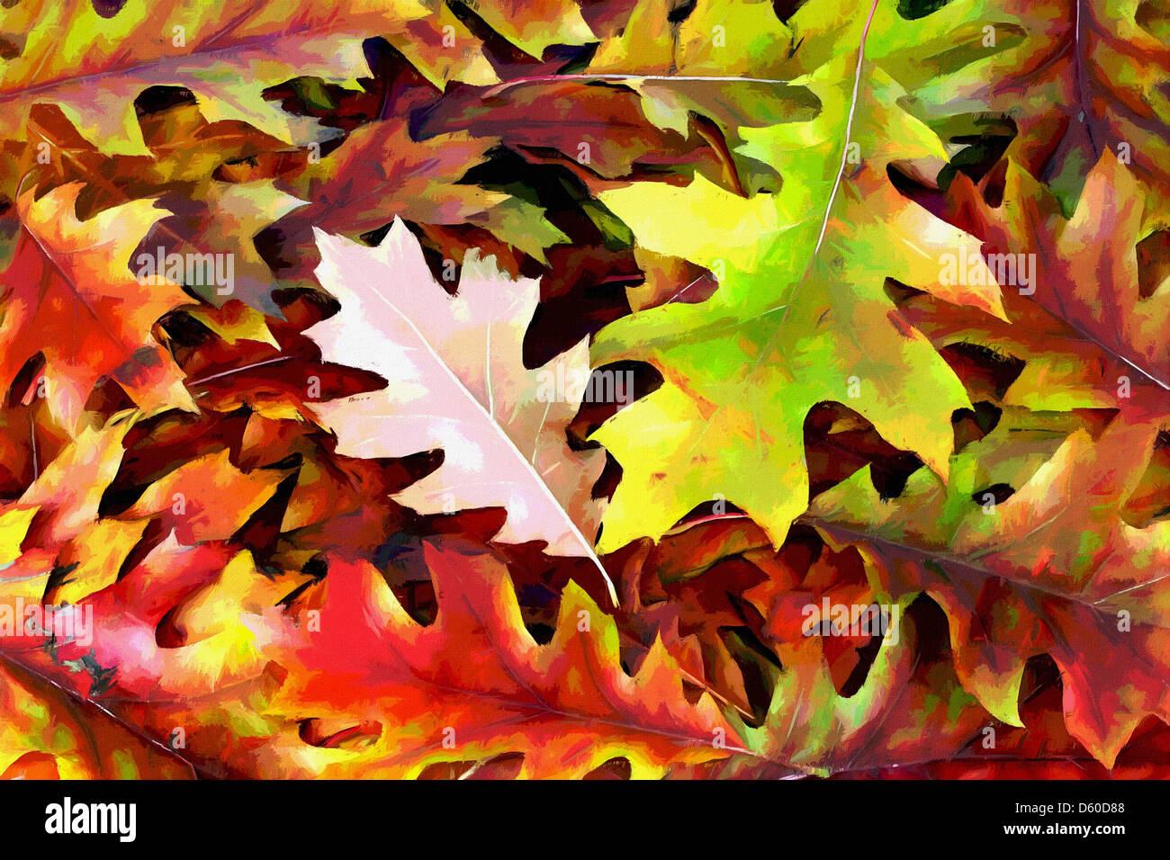 Einfachen Hintergrund von Herbstlaub Stockfoto