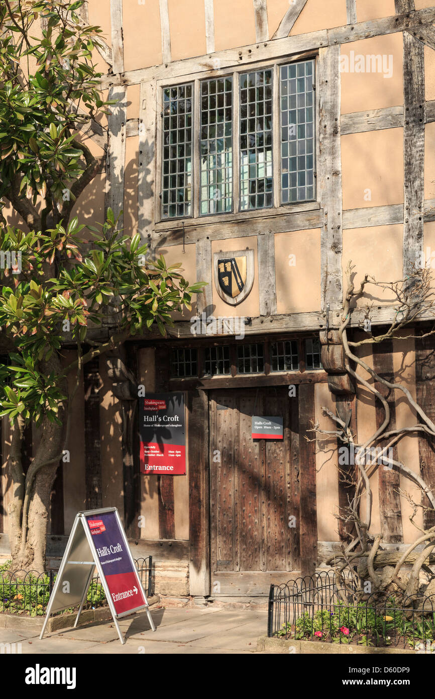 Halls Croft (1613) Haus von Shakespeares Tochter Susanna Hall im alten Stadt-upon-Avon Warwickshire England UK Stockfoto