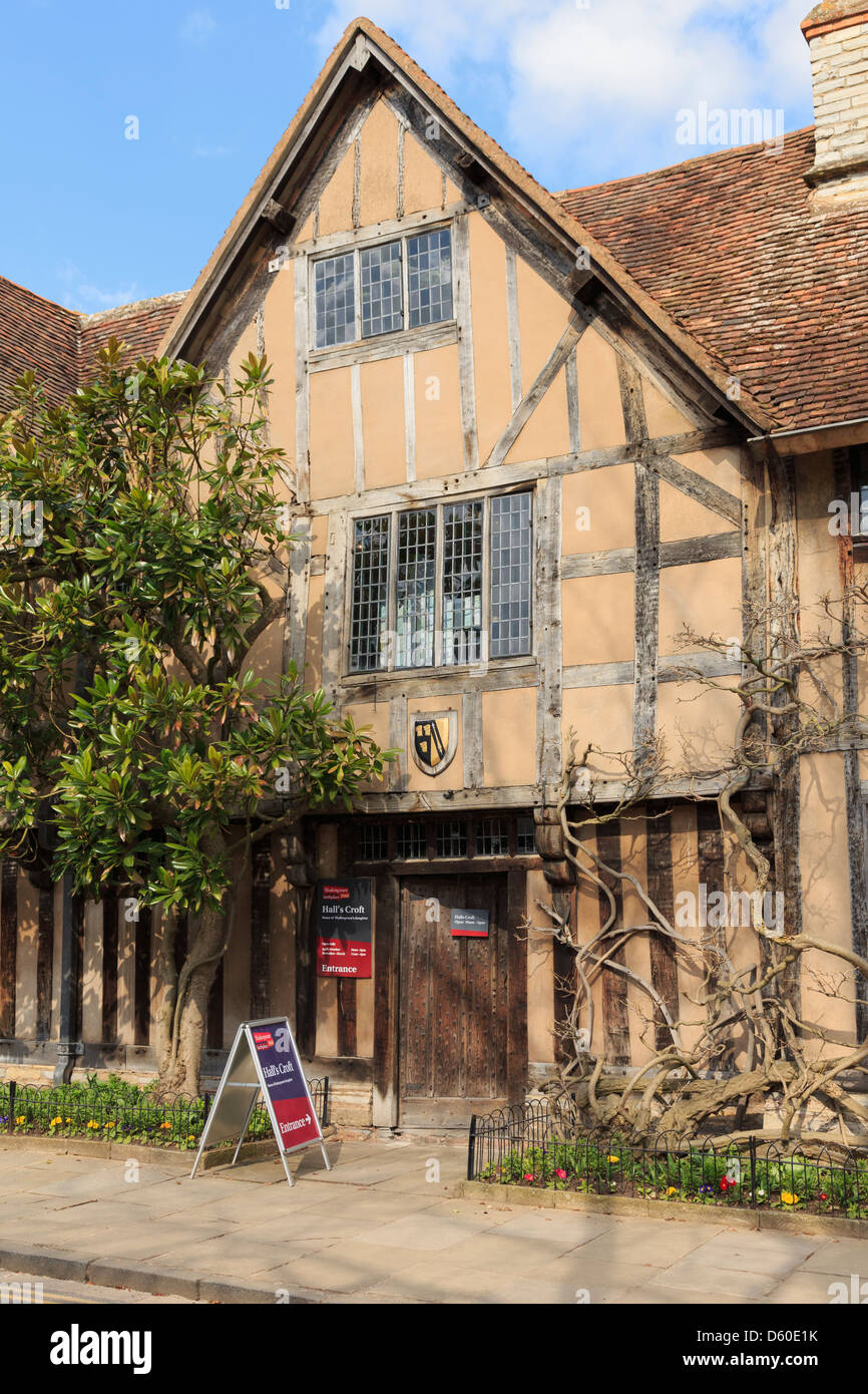 Halls Croft (1613) Haus von Shakespeares Tochter Susanna Hall im alten Stadt-upon-Avon Warwickshire England UK Stockfoto