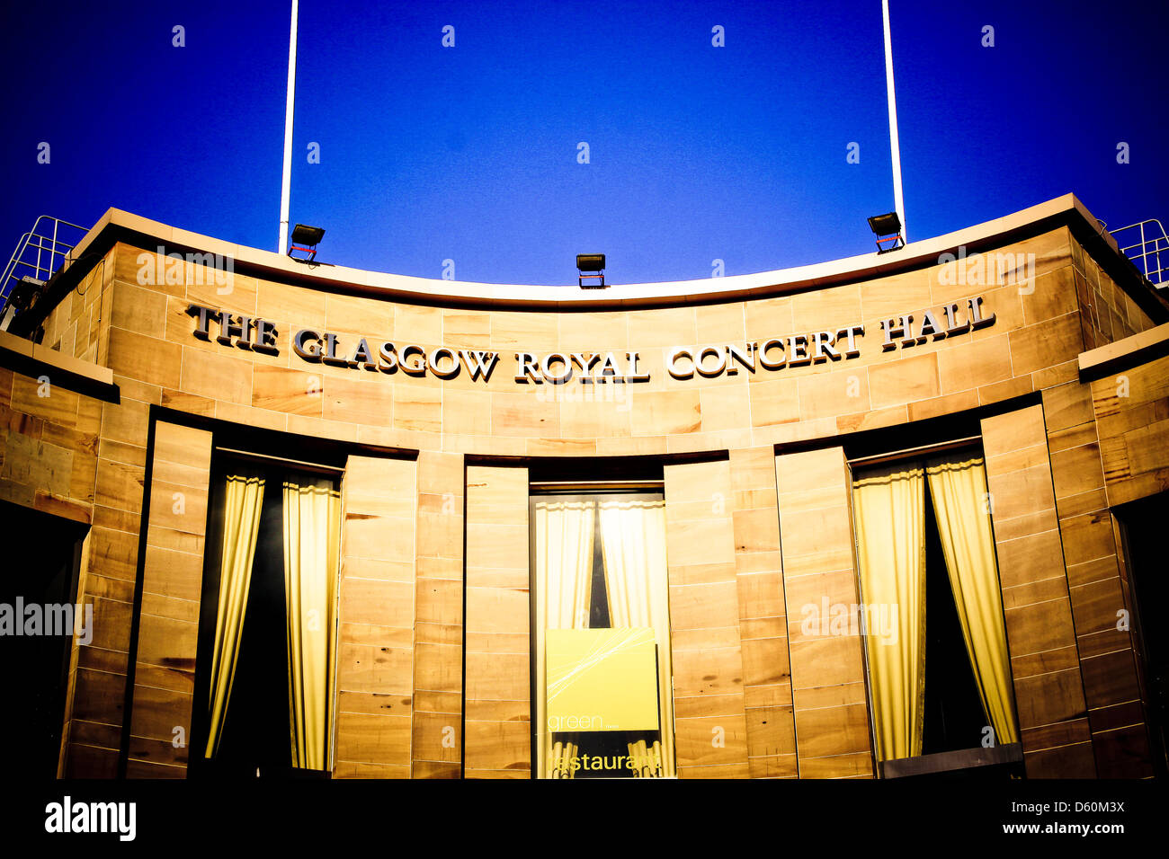 Der Glasgow Royal Concert Hall an der Spitze der Buchanan Street Stockfoto