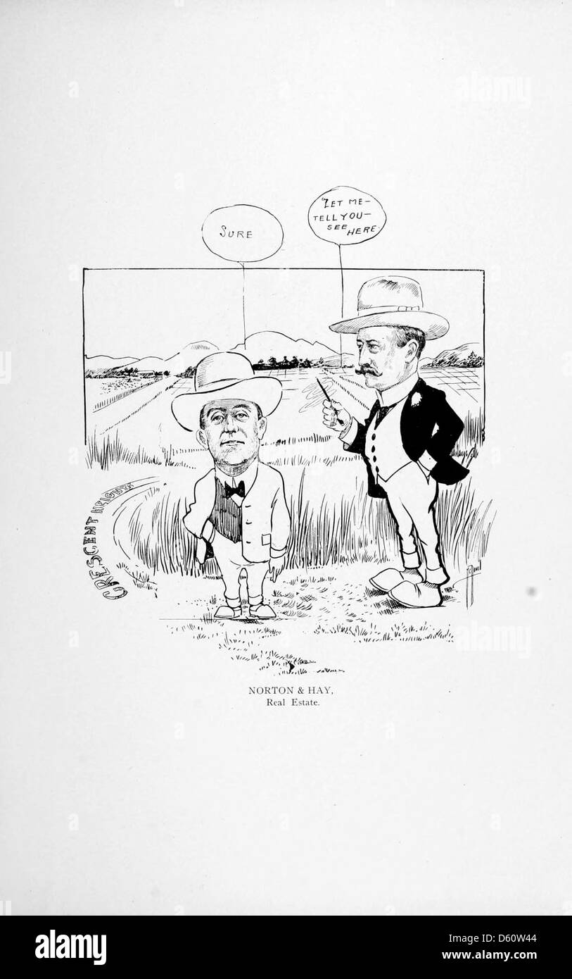 Dieses Bild stammt aus dem Buch „As We See'em“, das eine Reihe von Illustrationen oder Fotos zeigt, die verschiedene Themen aus der Perspektive des Autors oder Künstlers zeigen. Es verkörpert Themen der visuellen Wahrnehmung und subjektiven Interpretation in der bildenden Kunst. Stockfoto