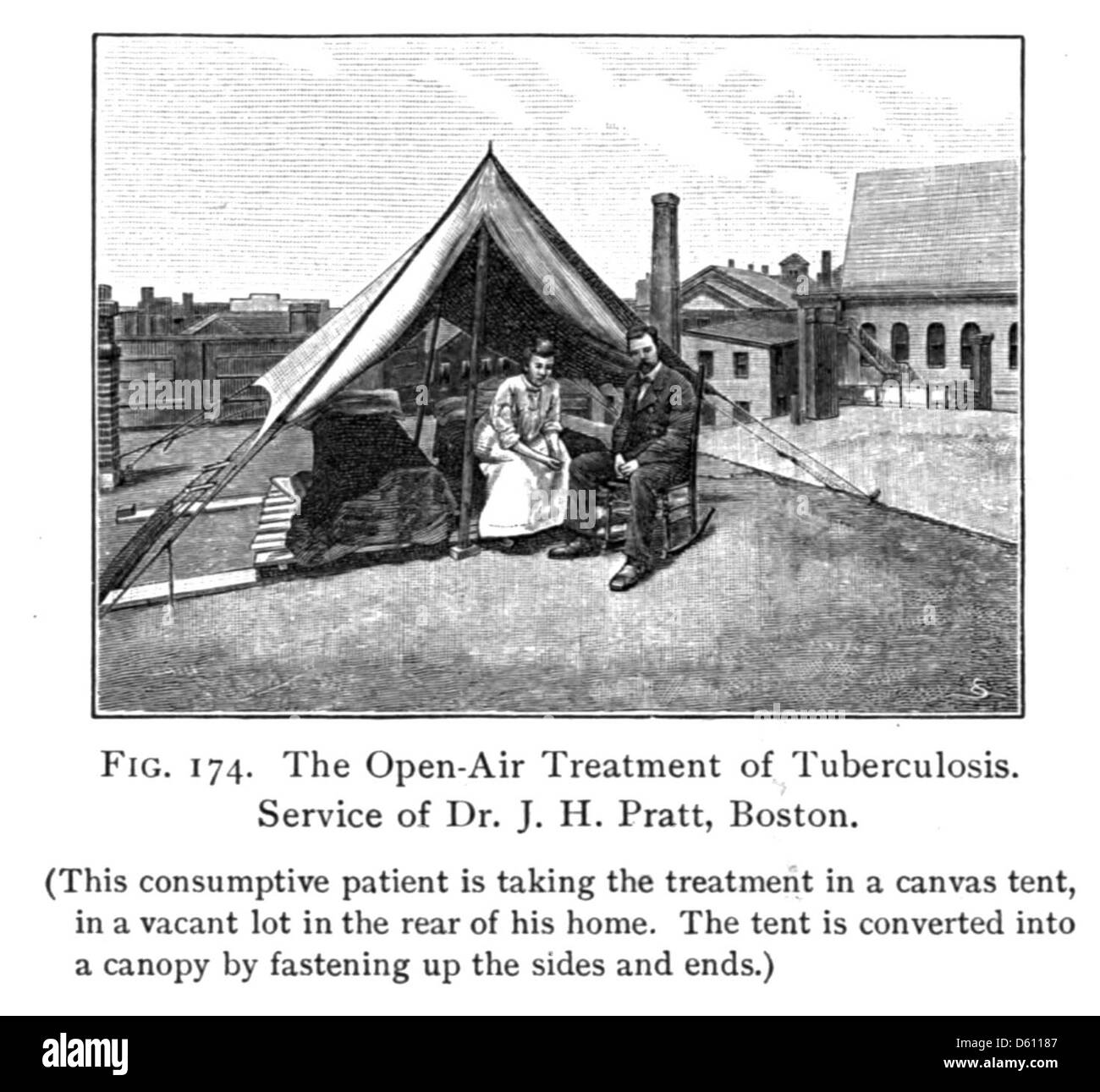 Ein 1910 erschienenes Lehrbuch mit dem Titel „Leben und Gesundheit“, das sich auf die Behandlung des Konsums (Tuberkulose) konzentriert. Dieses Buch wurde für Schüler der High School und der Akademie entworfen und präsentiert Physiologie und Gesundheitsprinzipien, mit besonderem Schwerpunkt auf der medizinischen Versorgung für Tuberkulose. Stockfoto