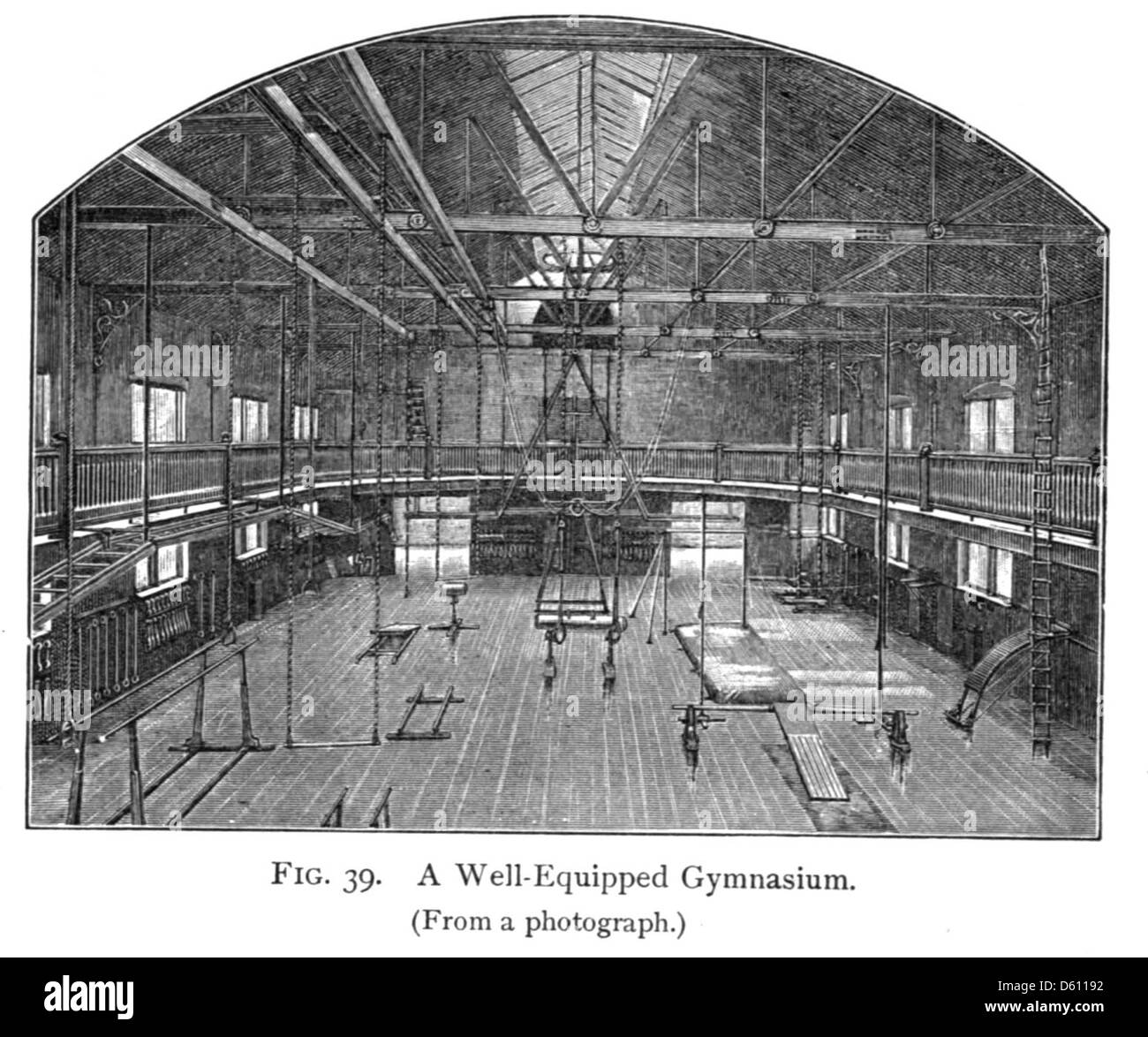 Dieses Lehrbuch über Physiologie aus dem Jahr 1910, das für Gymnasien, Akademien und normale Schulen gedacht ist, bietet grundlegende Kenntnisse über den menschlichen Körper, die Gesundheit und Fitness, einschließlich Einblicke in Gymnasien und Sportunterricht. Stockfoto