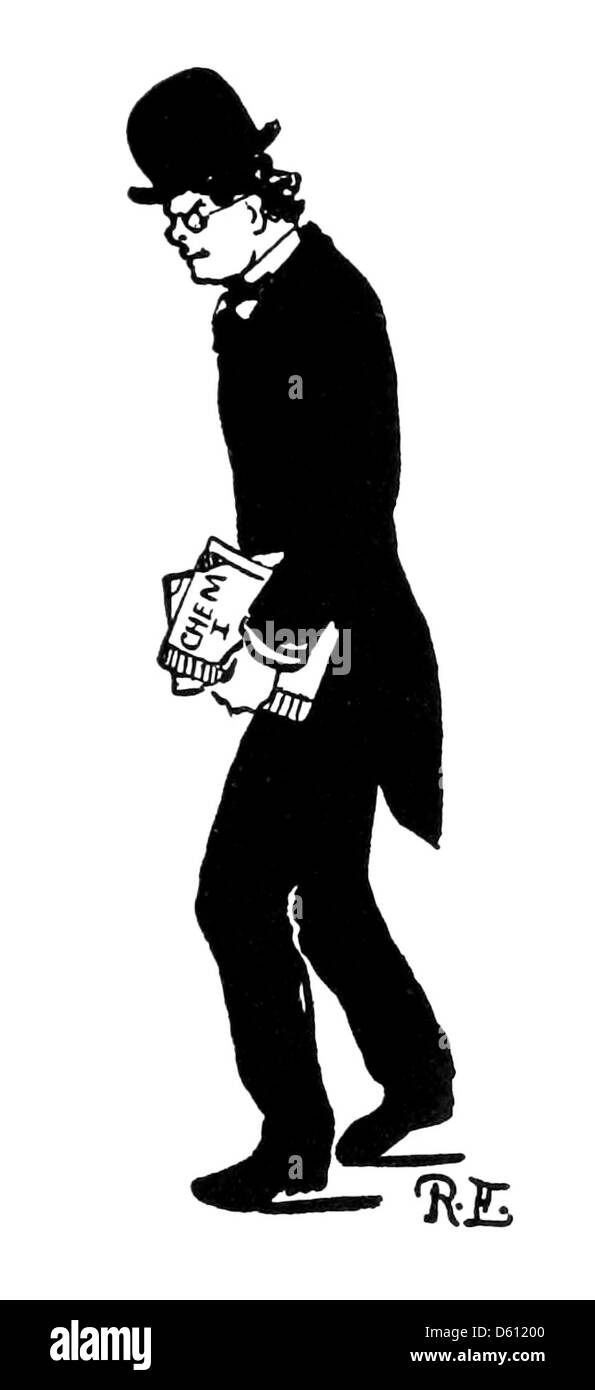 Eine Publikation aus dem Jahr 1902 mit einem Alphabet, das sich auf die Harvard University bezieht. Die Arbeit beleuchtet Elemente der Kultur, Traditionen und Schlüsselfiguren der Universität, die in künstlerischer oder pädagogischer Form präsentiert werden. Stockfoto