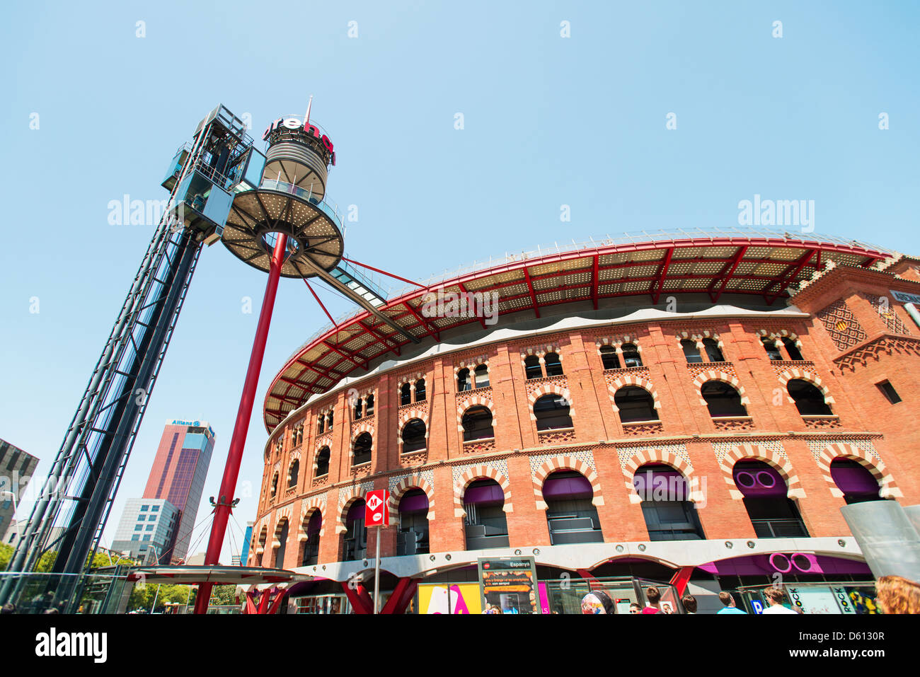 Stierkampfarena in Barcelona Spanien Stockfoto