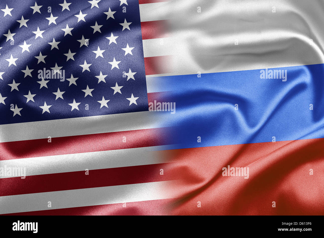 USA und Russland Stockfoto