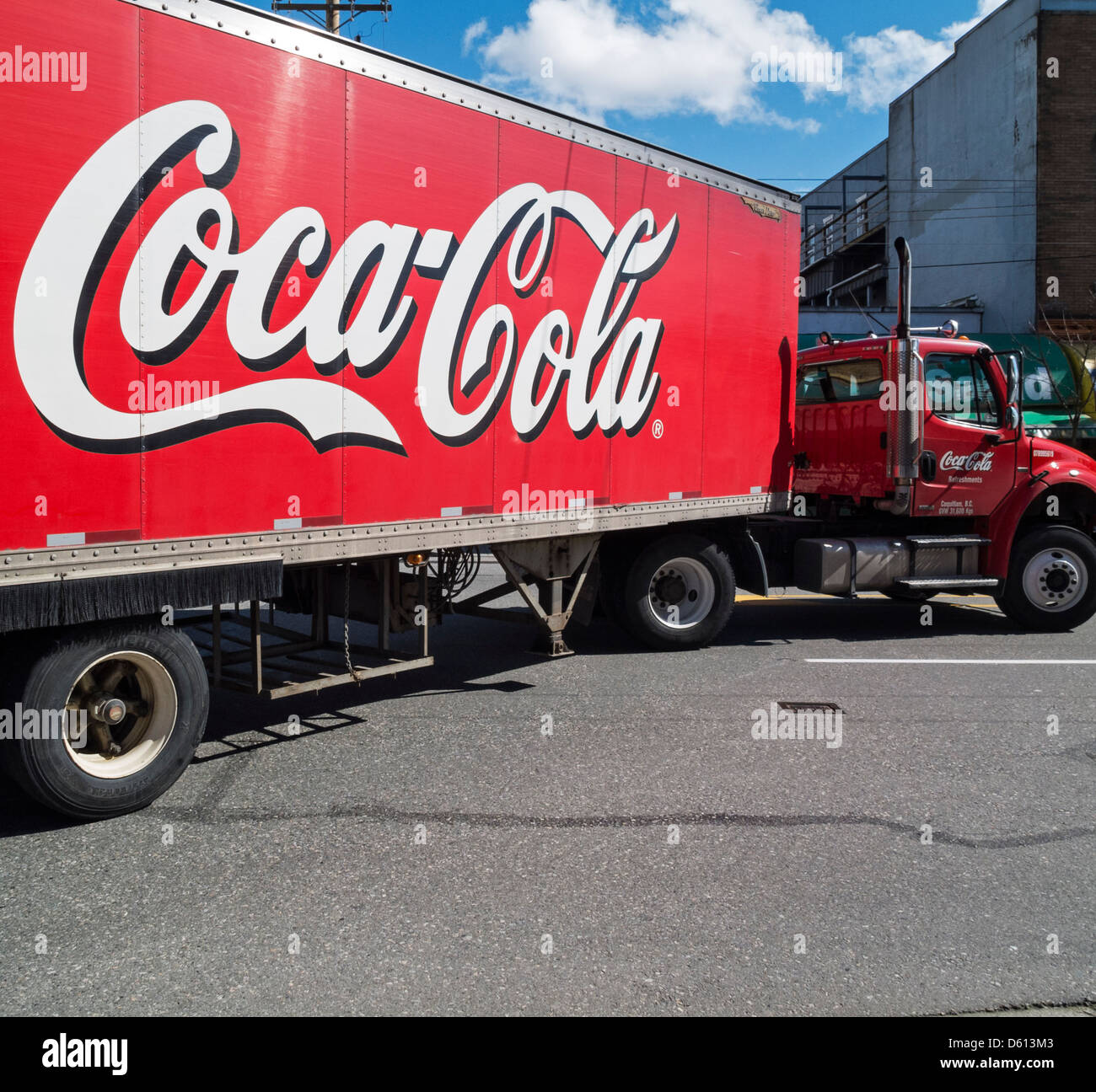 Coca-Cola Lieferwagen Stockfoto