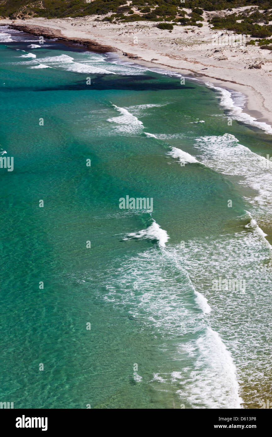 Frankreich, Korsika, Le Nebbio, Plage de Ostriconi Strand, erhöht, Ansicht Stockfoto