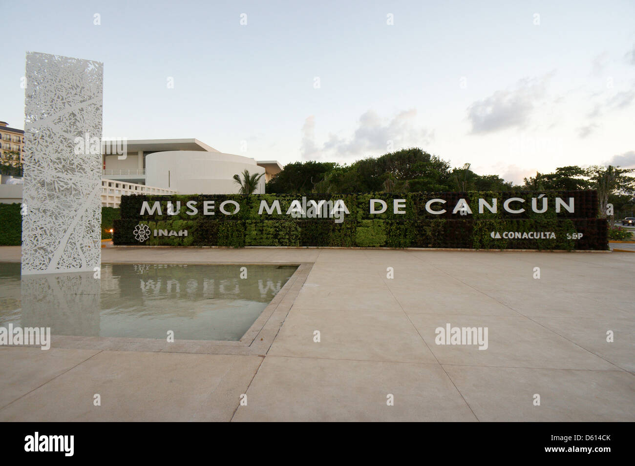 Das neue Museo Maya de Cancun oder Cancun Maya Museum, das im November 2012 eröffnete, Cancun, Mexiko Stockfoto