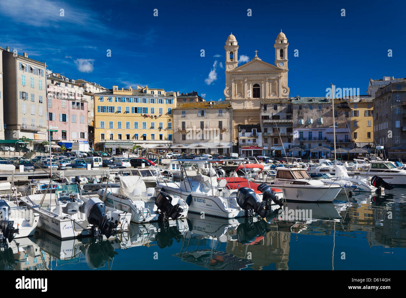 Frankreich, Korsika, Haute-Corse Abteilung, Le Cap Corse, Bastia, am alten Hafen Stockfoto