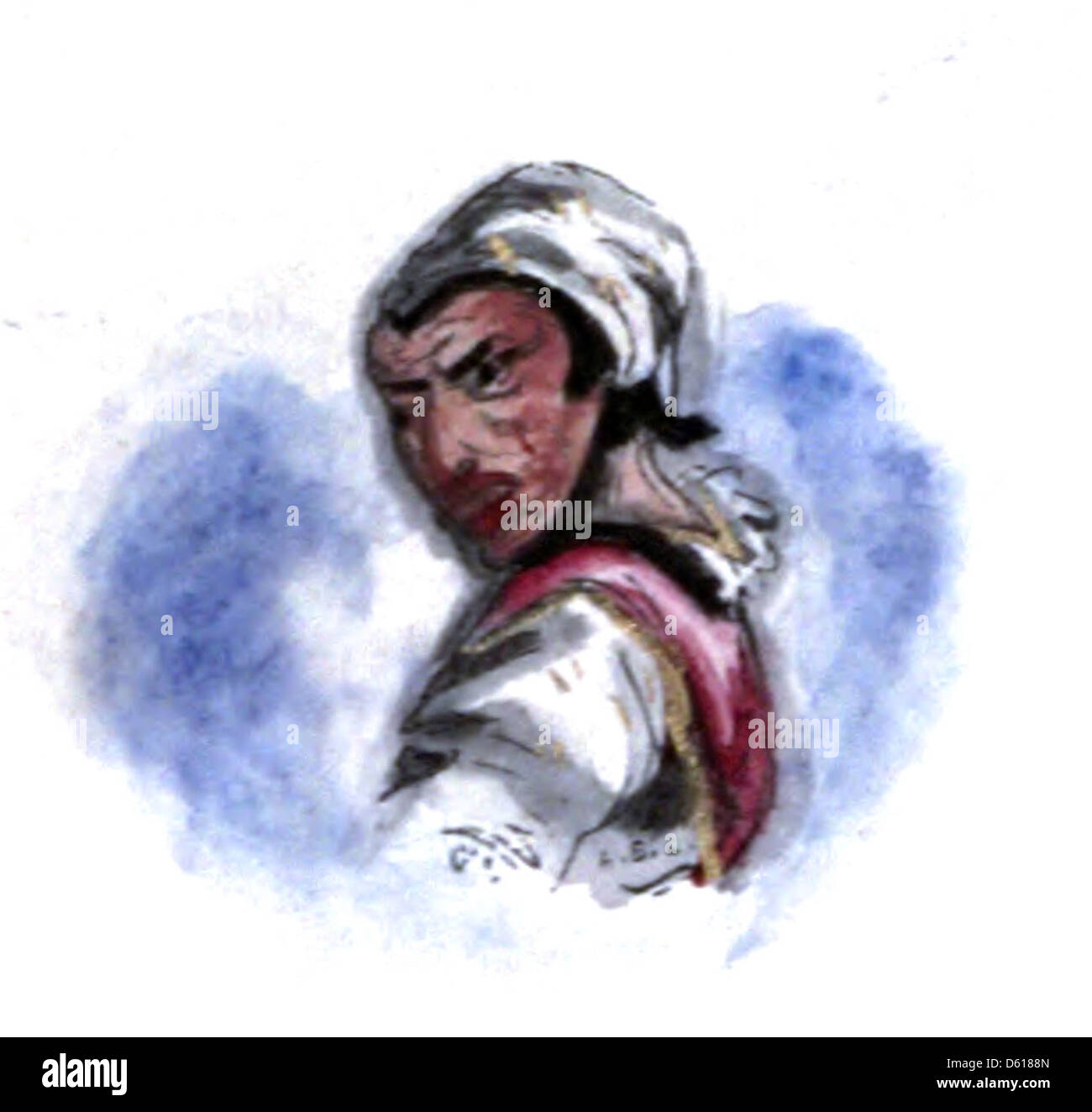 Diese Illustration aus der „Kinderfee-Bibliothek“ zeigt eine Szene des Bösen, basierend auf klassischen Märchen und Folklore. Das Bild stellt wahrscheinlich eine der schurkischen Charaktere oder Ereignisse dar, die in diesen zeitlosen Geschichten gefunden wurden. Stockfoto