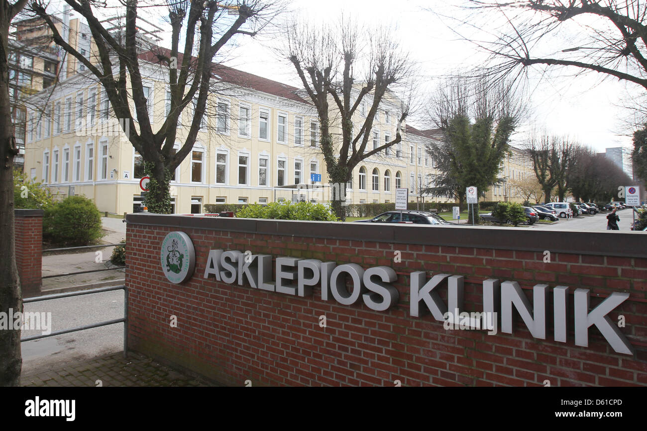 Eingang des Asklepios Clinic St. Georg in Hamburg, Deutschland, 17 ...