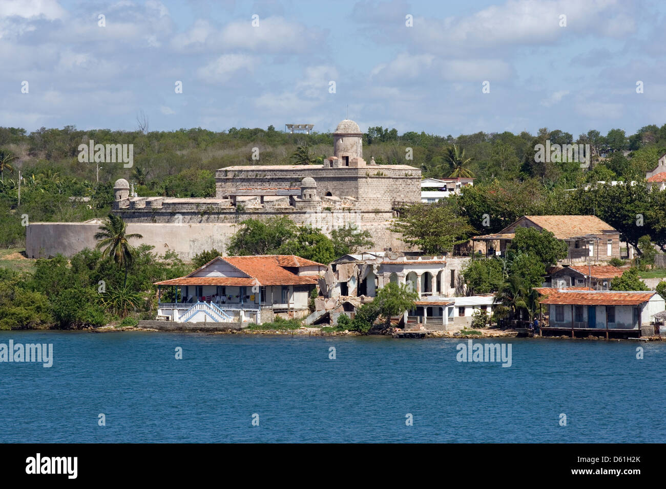 CIENFUEGOS BAY: Castillo de Jagua Stockfoto