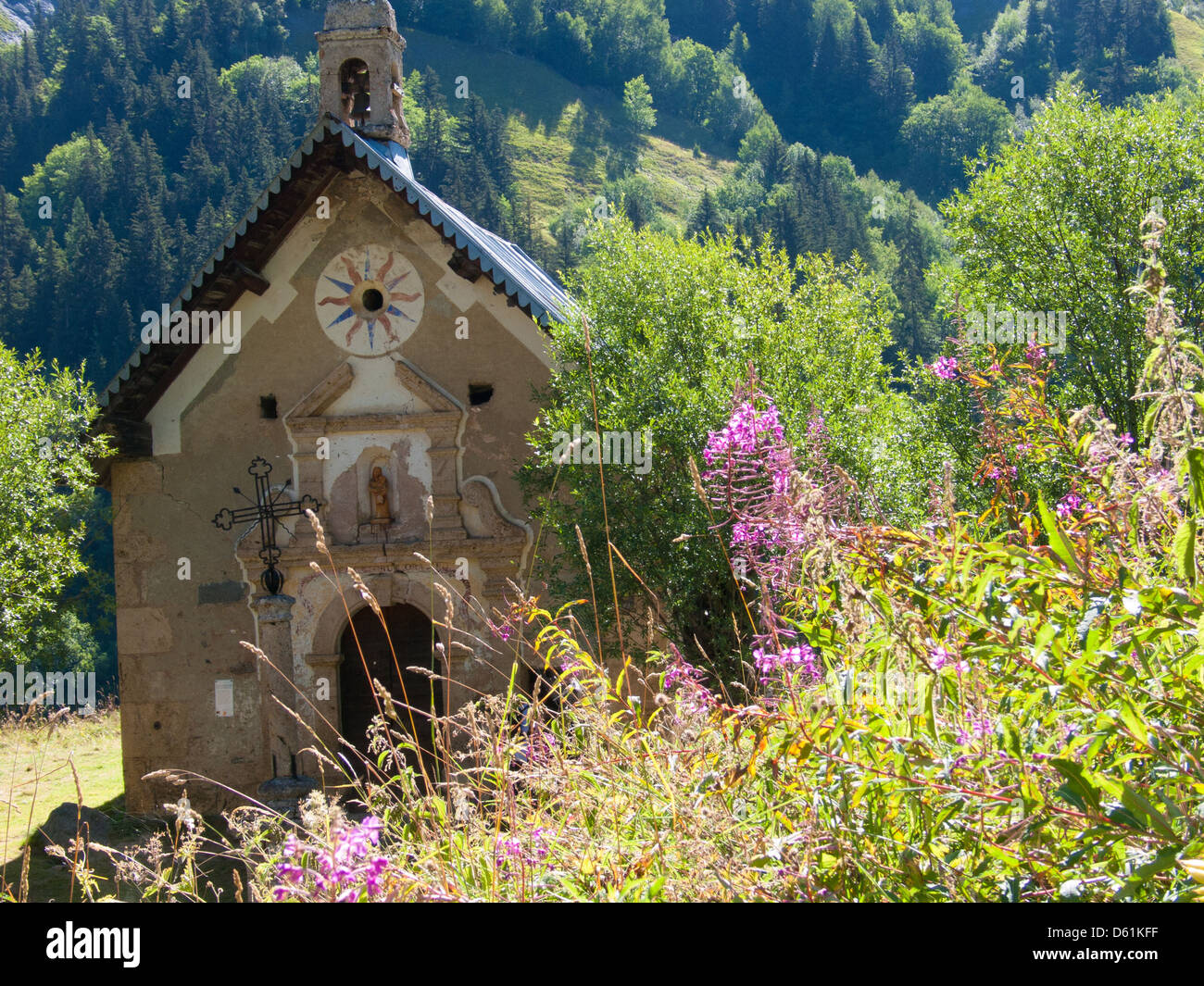 Les Pres Pläne, Saint Sorlin, haute Savoie, Frankreich Stockfoto