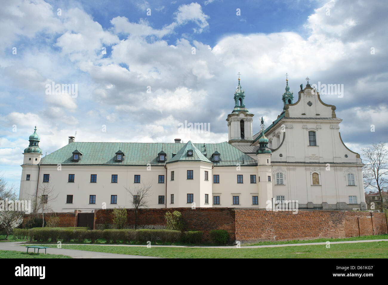 Barocke Wallfahrtskirche Skalka und Paulinite Kloster in Krakau, Polen Stockfoto