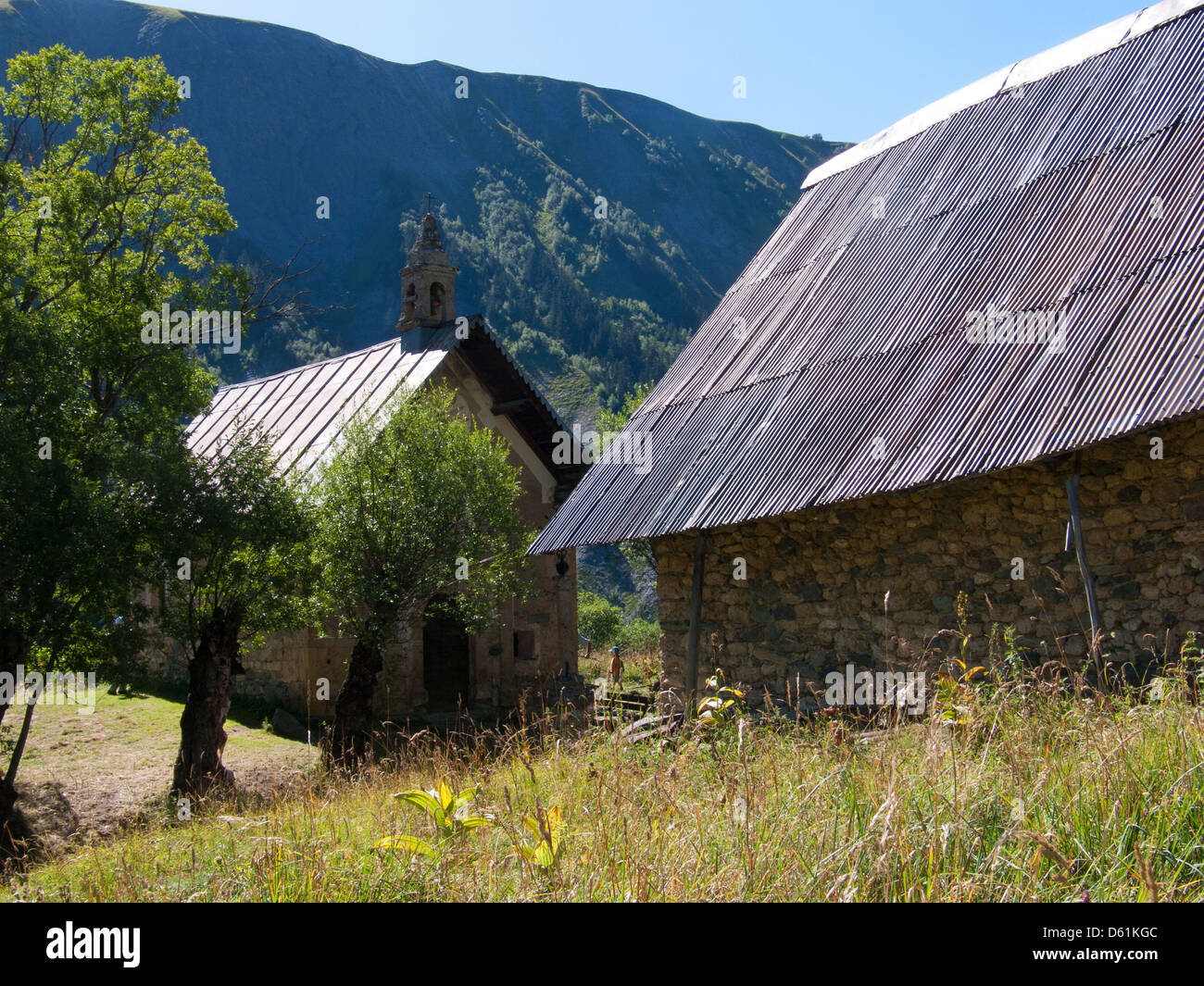 Les Pres Pläne, Saint Sorlin, haute Savoie, Frankreich Stockfoto
