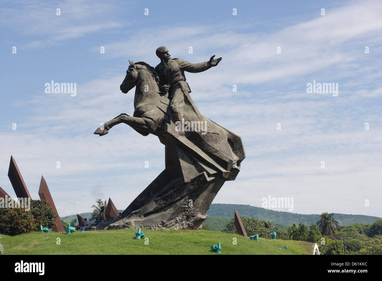 Santiago De Cuba: Plaza De La Revolucion / Denkmal für General Maceo Stockfoto