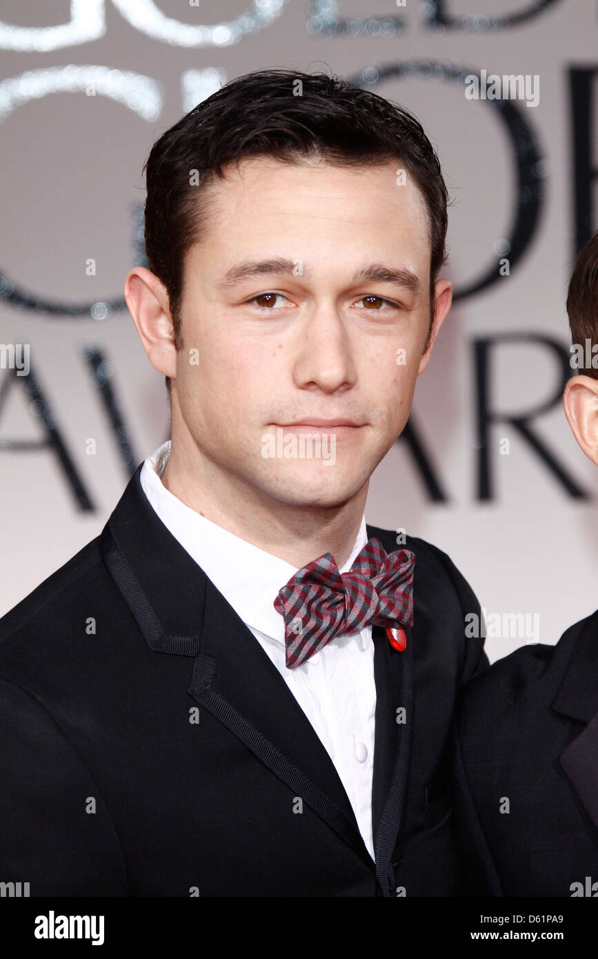 Joseph Gordon-Levitt statt 69. Annual Golden Globe Awards (Golden Globes 2012) im The Beverly Hilton Hotel - Ankunft Los Stockfoto
