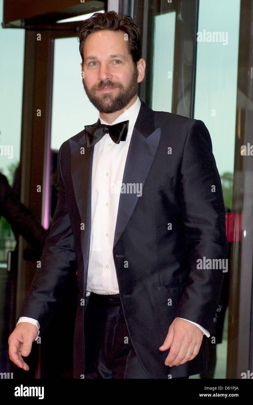 US-Schauspieler Paul Rudd für die 2012 kommt White House Correspondents Association Dinner in einem Hotel in Washington, DC, USA, am 28. April 2012 statt. Foto: Ron Sachs / CNP (Achtung: Embargo bis 4:00 PM EDT, Sonntag, 29. April 2012 - NO New York oder New Jersey Zeitungen oder Zeitschriften in einem Umkreis von 75 Meilen von New York City) Stockfoto