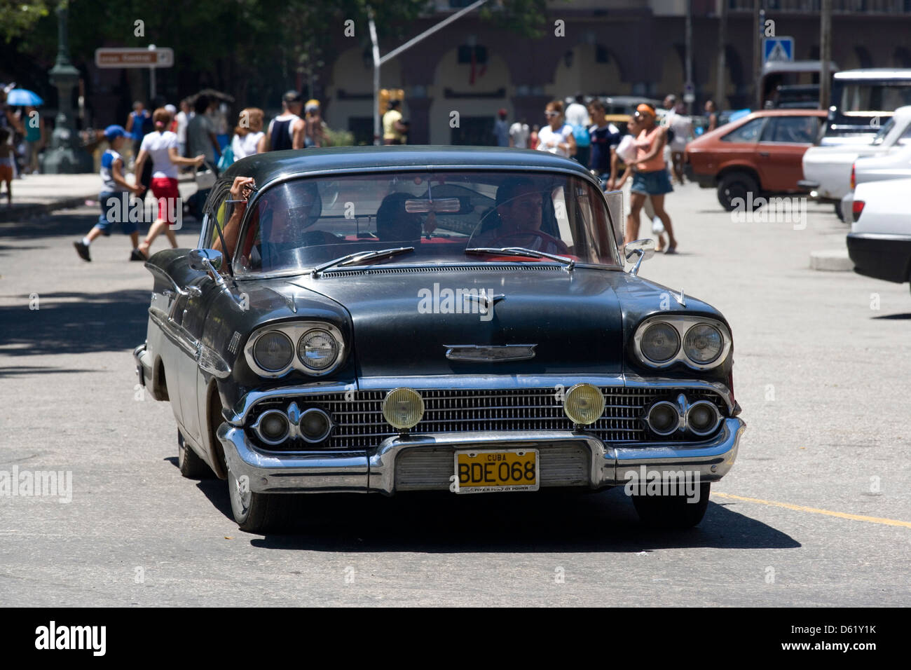 Havanna: amerikanische Oldtimer Stockfoto