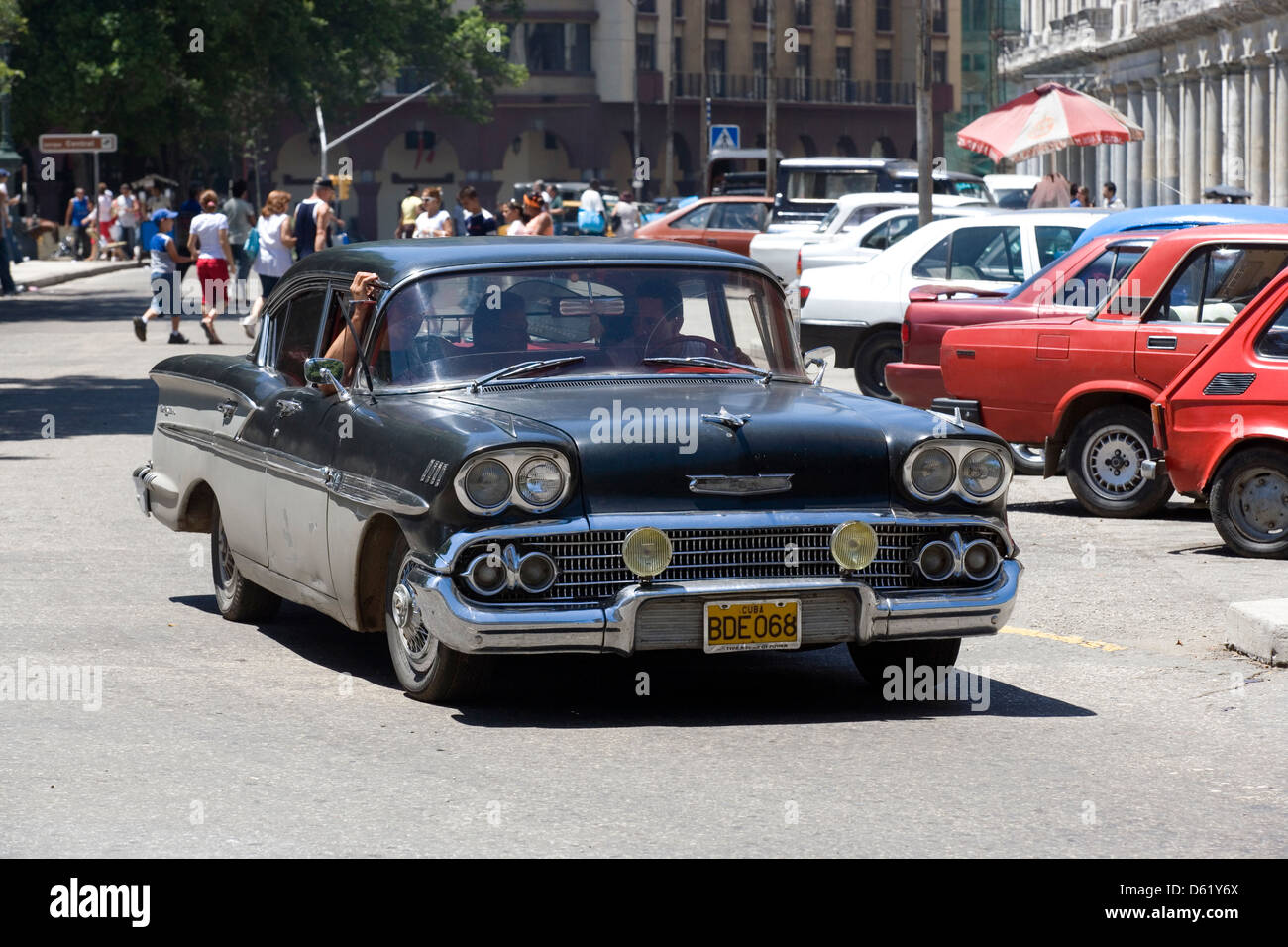 Havanna: amerikanische Oldtimer Stockfoto