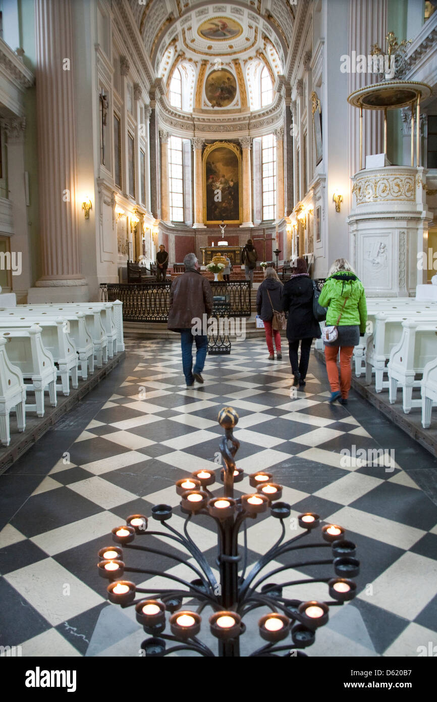 Wichtigsten Heiligtum der St. Nicholas Church, Leipzig, Deutschland. Stockfoto