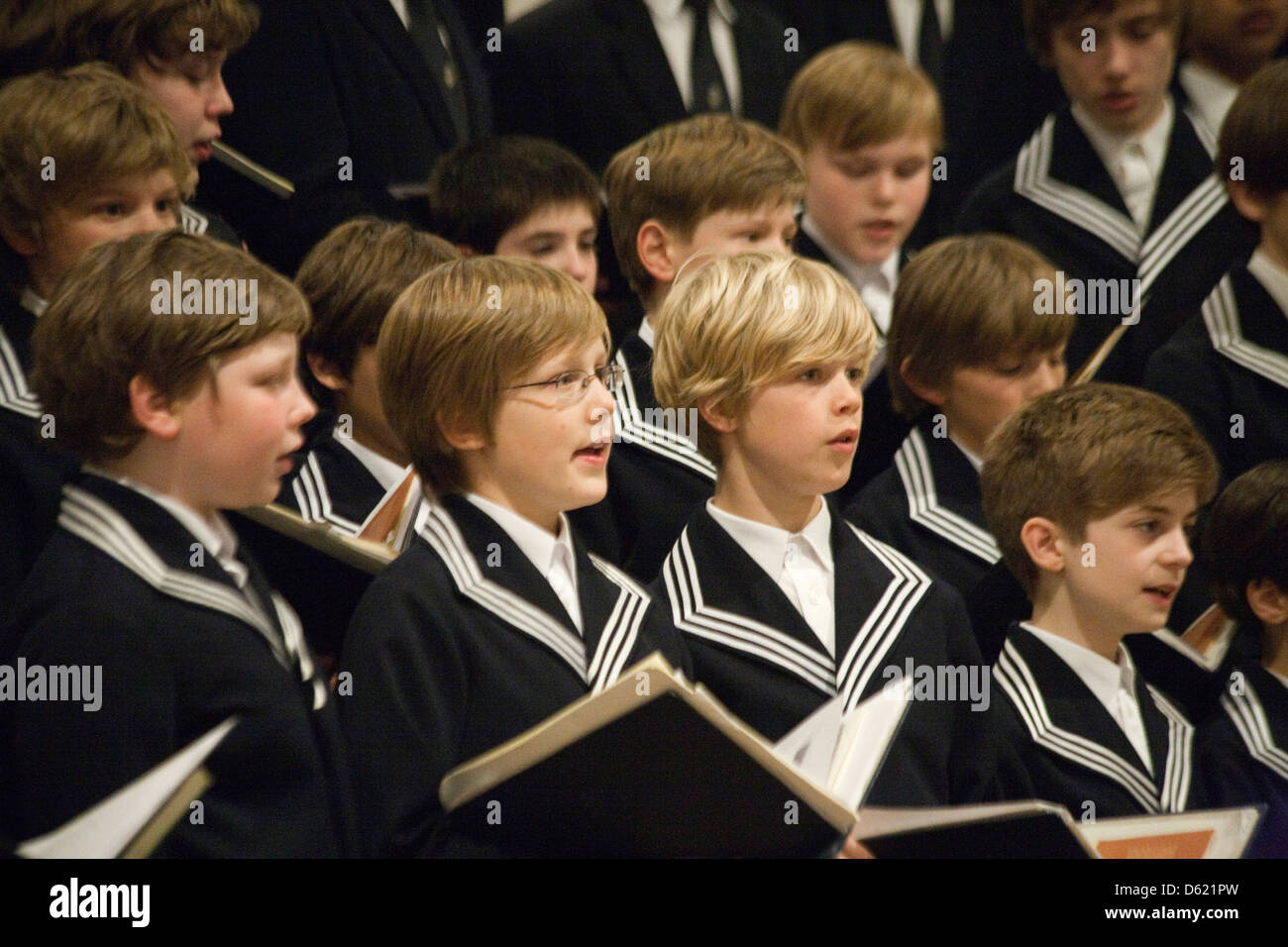 Kantor der Thomaskirche, Leipzig, Deutschland Georg Christoph Biller führt berühmten Knabenchor. Stockfoto