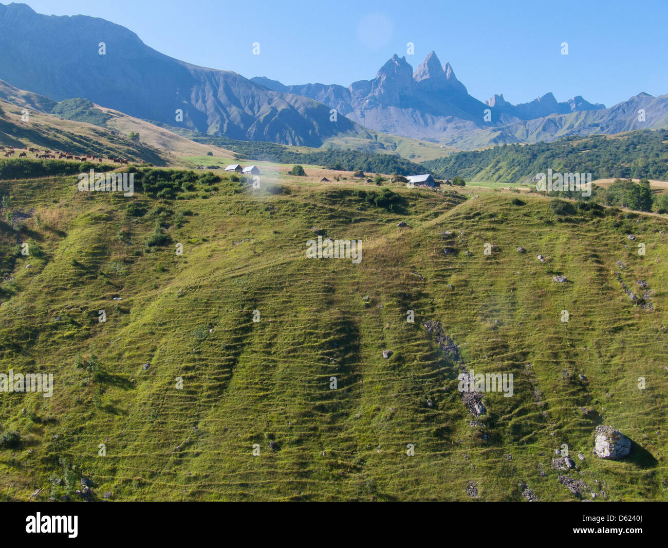 Aiguilles d'arves, haute-Savoie, Frankreich Stockfoto
