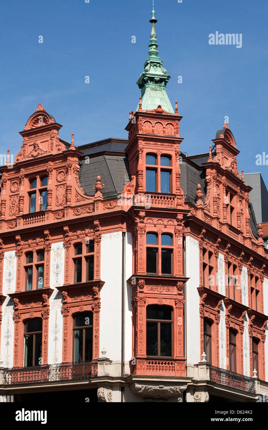 Klassischen Stil der Architektur finden sich in Leipzig, Deutschland. Stockfoto