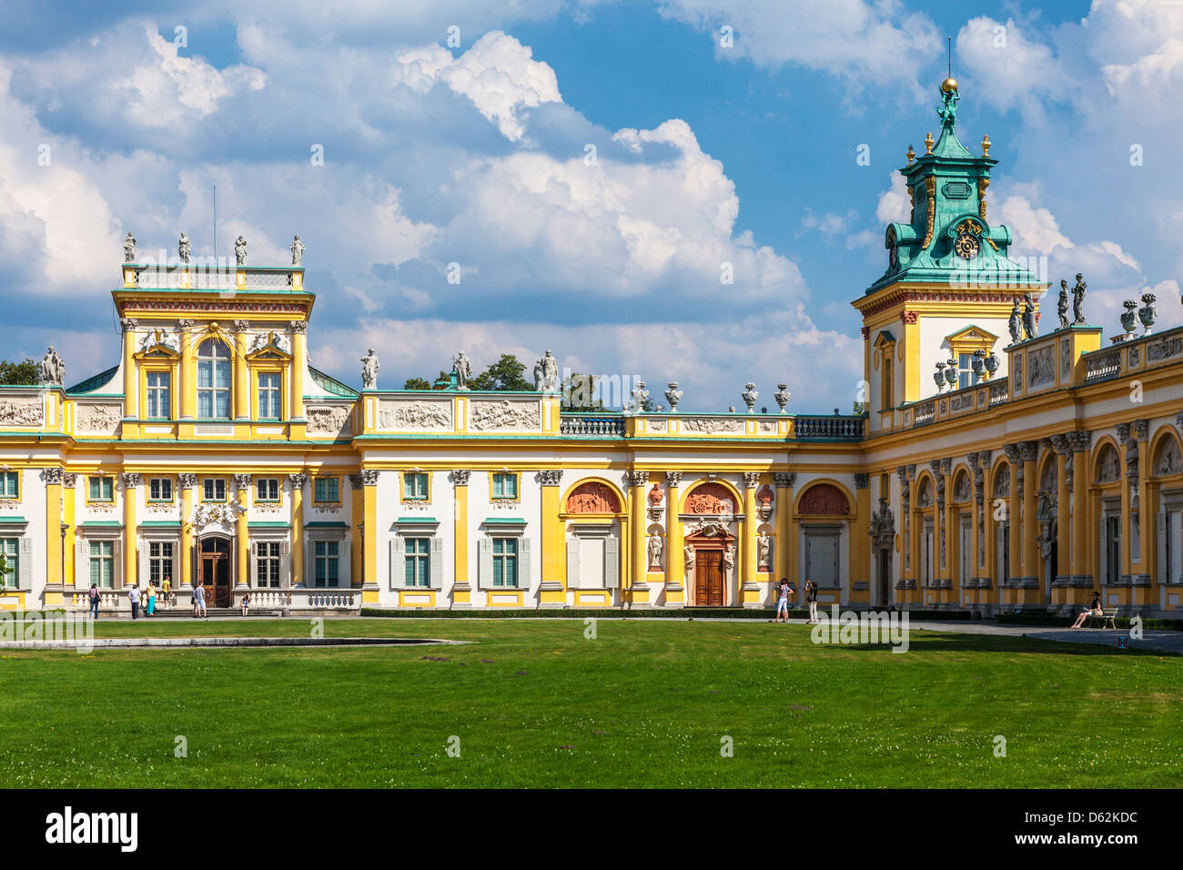 Das 17. Jahrhundert Wilanów königlichen Palast in Warschau, Polen. Stockfoto