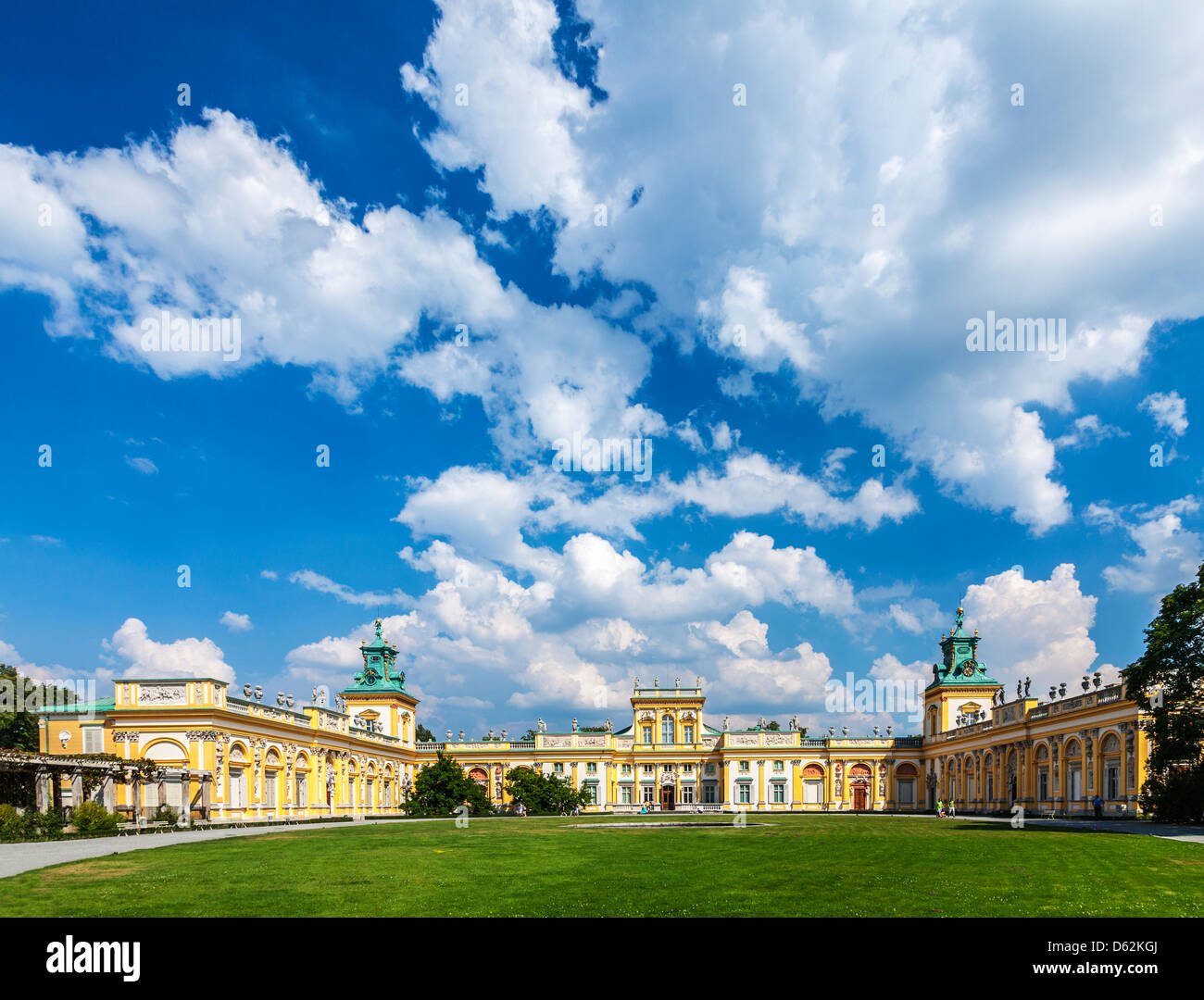 Das 17. Jahrhundert Wilanów königlichen Palast in Warschau, Polen. Stockfoto