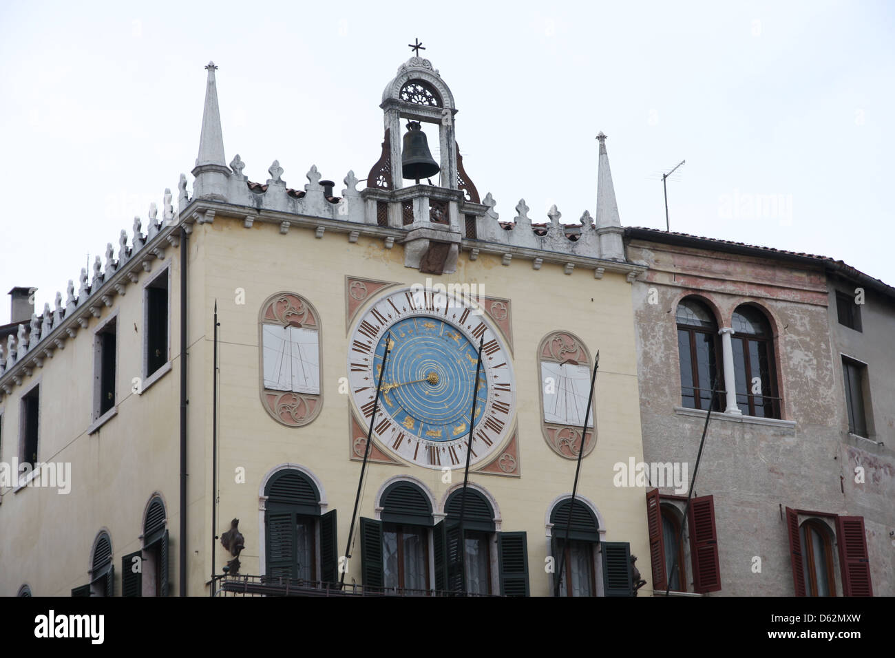 mittelalterliche Gebäude in der Stadt Bassano del Grappa Provinz Vicenza in Italien Stockfoto